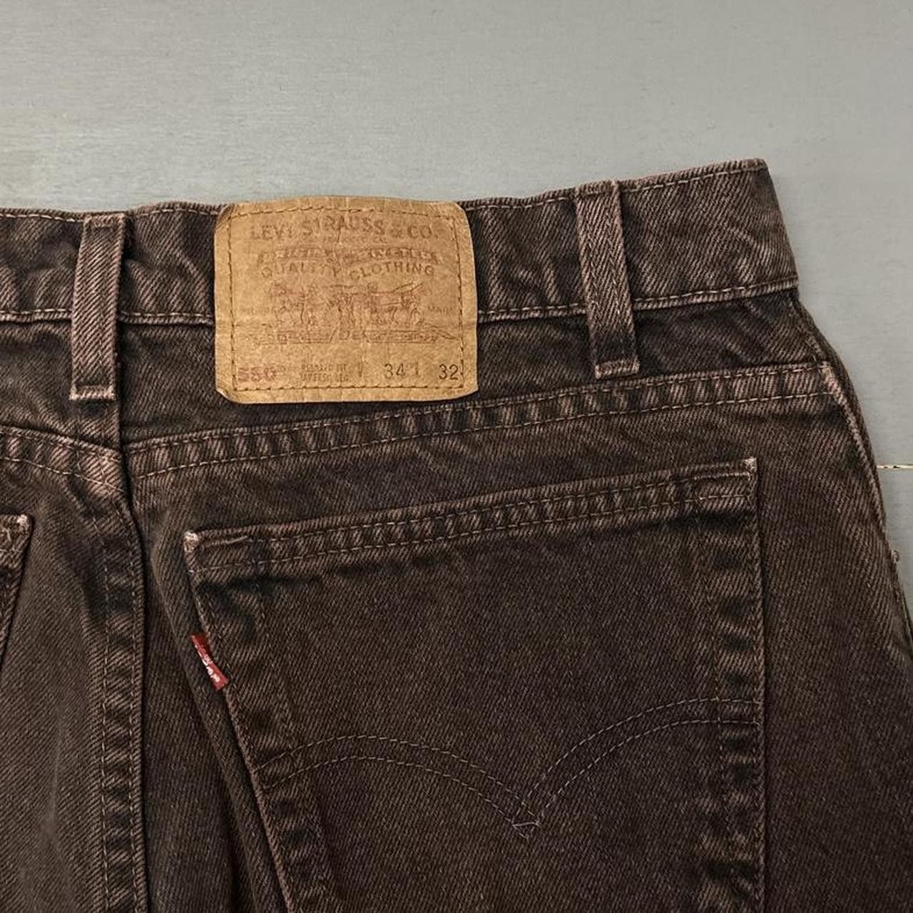 Levi's Vintage Levi’s 550 Brown Denim Jeans Men’s 32 x 30 Size US 32 / EU 48 - 3 Thumbnail