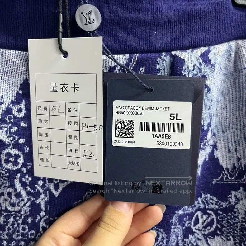 Louis Vuitton Louis Vuitton size 5l Blue Logo Full of Cashew Flowers, Oth Size US 30 / EU 46 - 2 Thumbnail