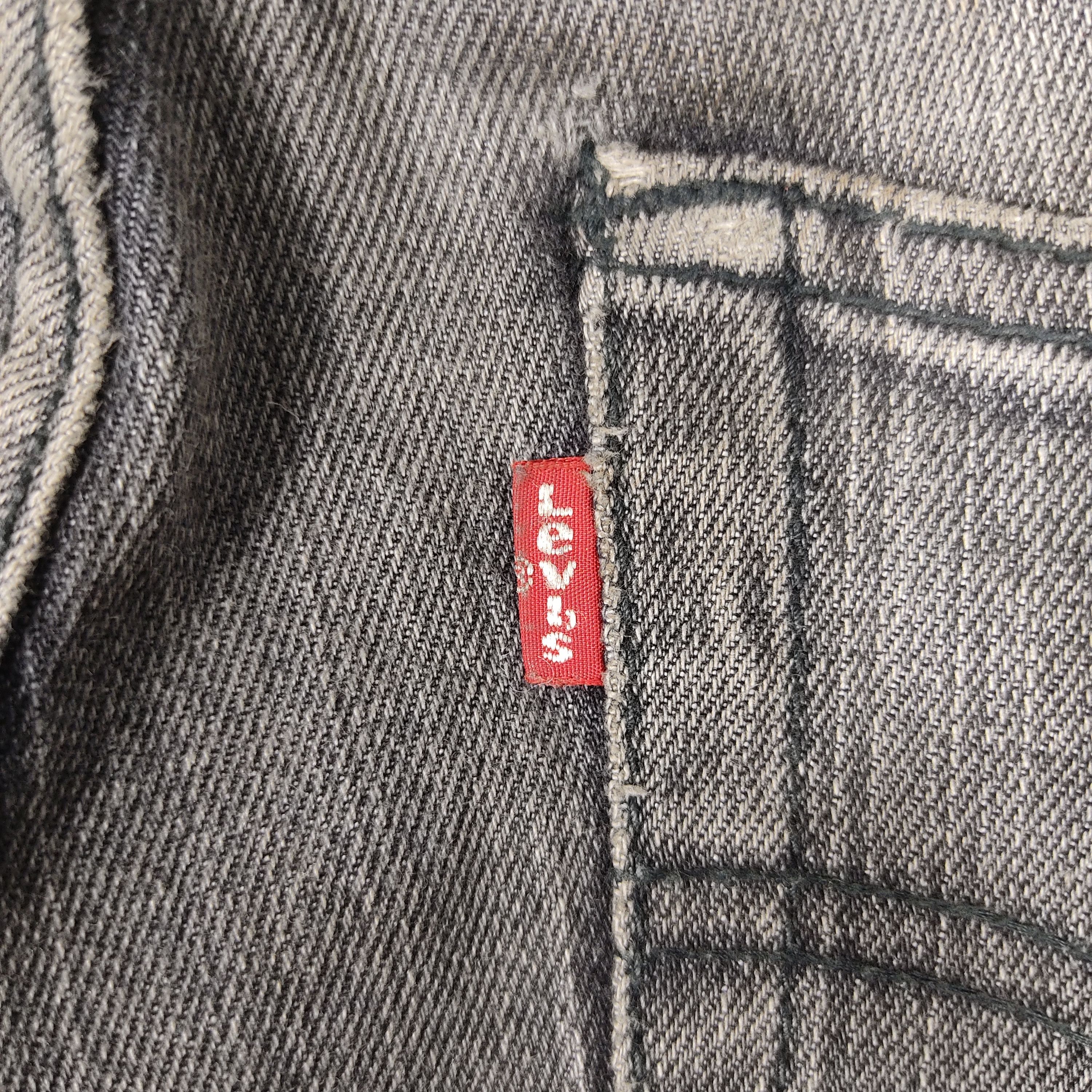 Levi's × Vintage Vintage Levis 511 Faded Black Jeans Slim L466 Size US 31 - 9 Thumbnail