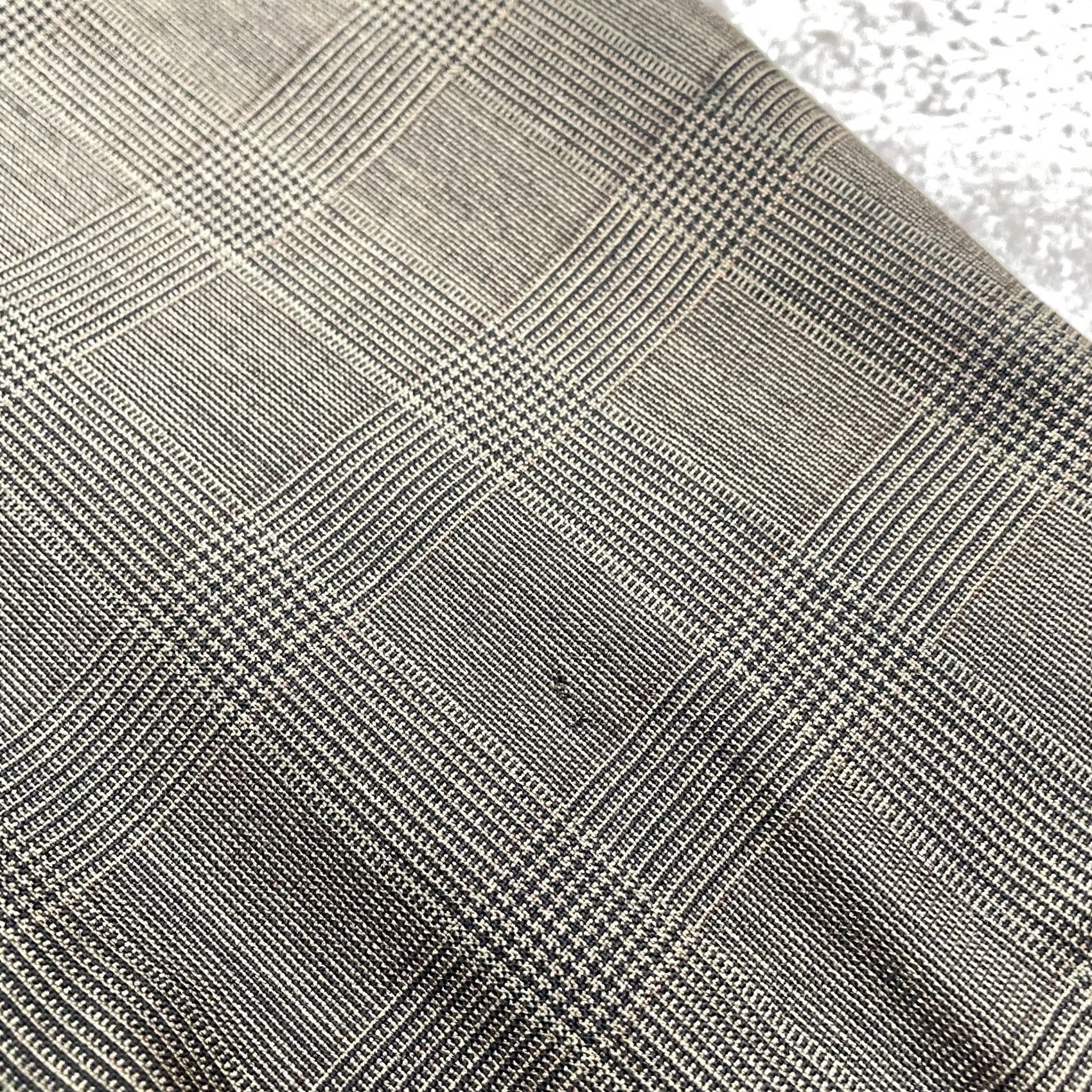 Chaps Chaps By Ralph Lauren Vintage 90s Wool Blazer Suit Jacket Mens 43R Brown Plaid Size 46R - 5 Thumbnail