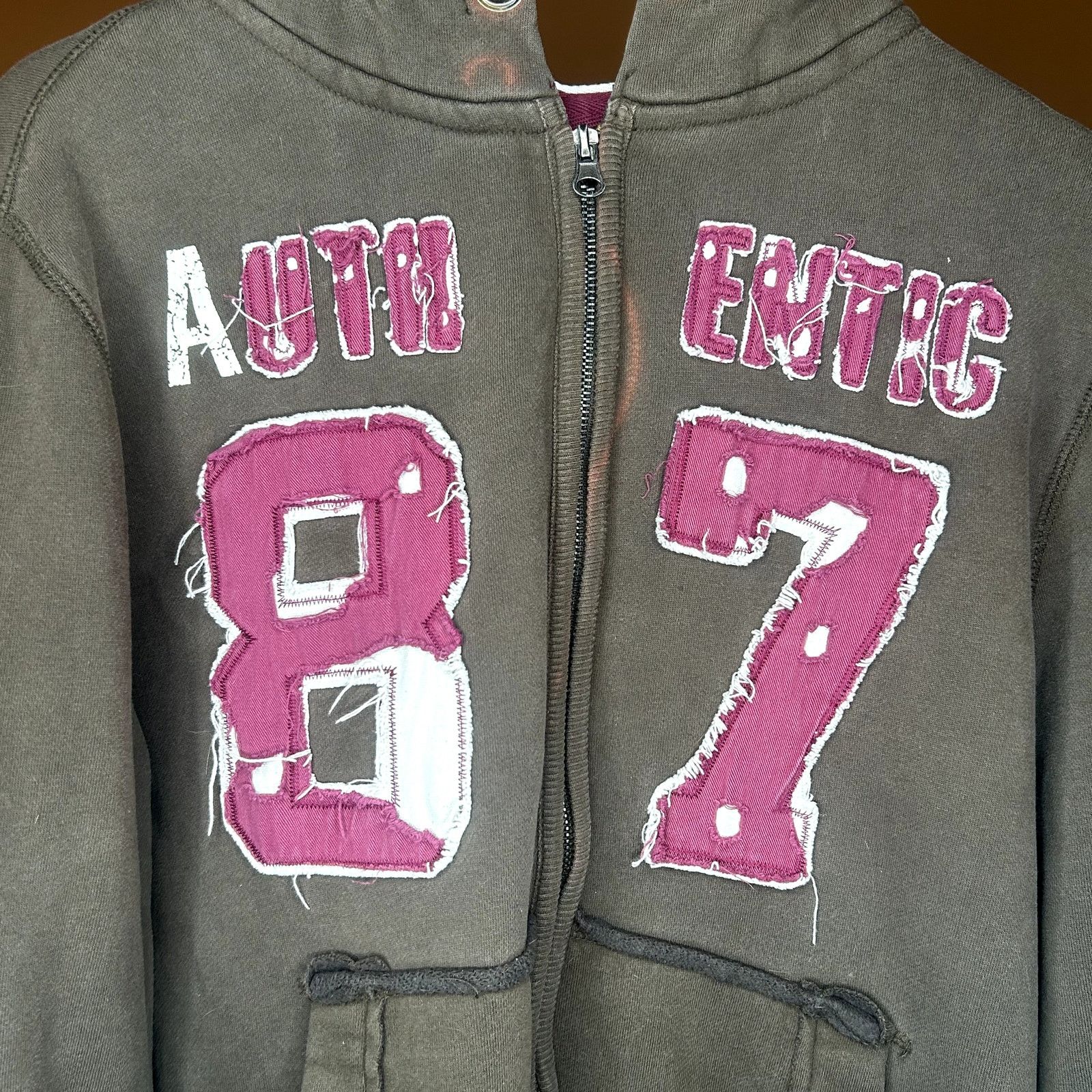 Vintage Kingdom Clothing Y2K Styled Zip-Up Hoodie Large Size US L / EU 52-54 / 3 - 3 Thumbnail