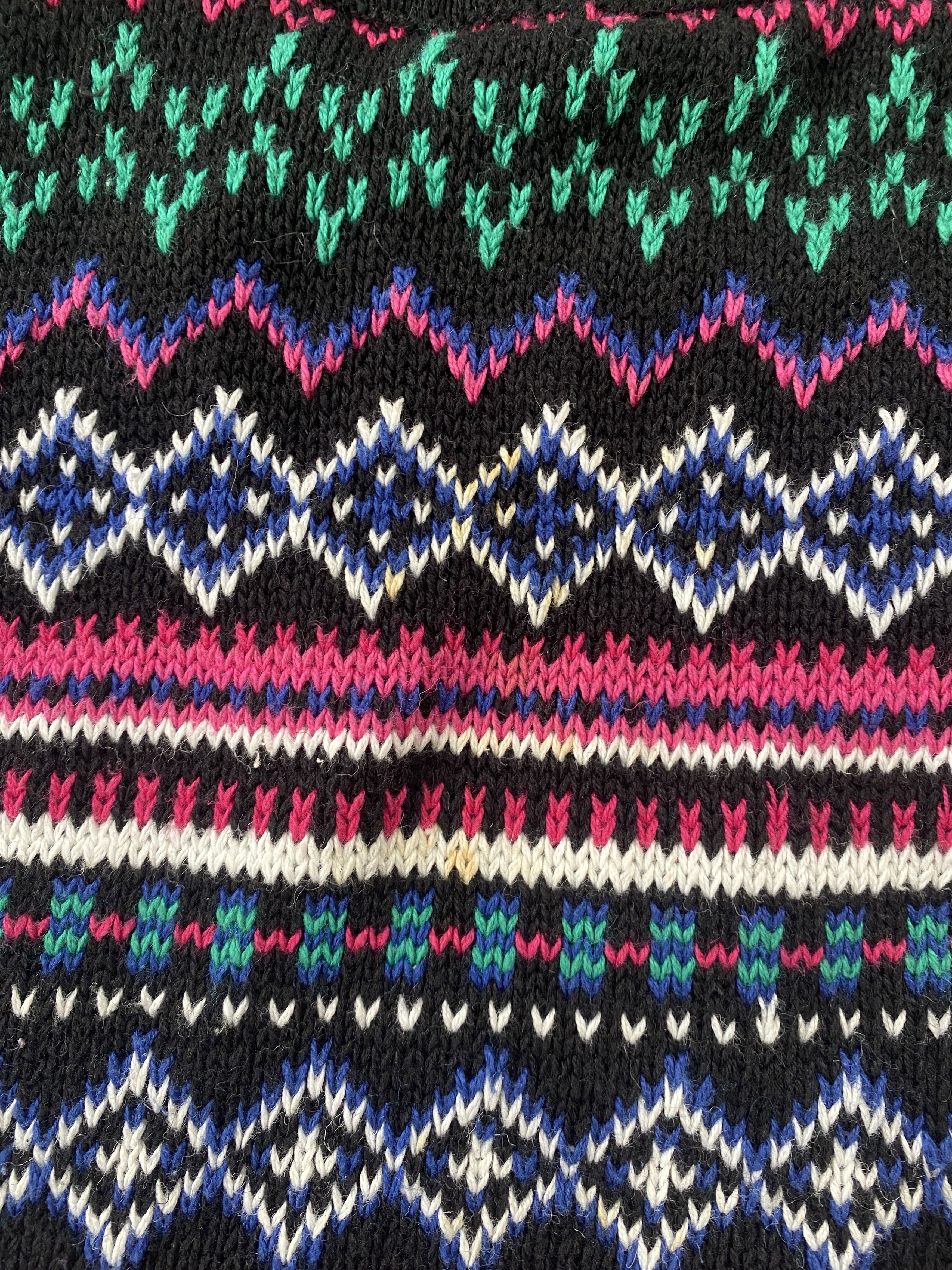 Other Duet Vintage 80s Patterned Sweater Vest Size M / US 6-8 / IT 42-44 - 4 Thumbnail