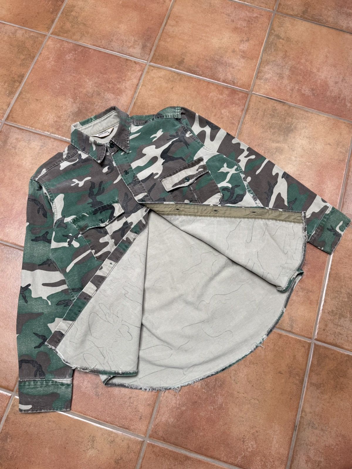 Cabelas Vintage Faded Camo Button Up Size US M / EU 48-50 / 2 - 8 Thumbnail