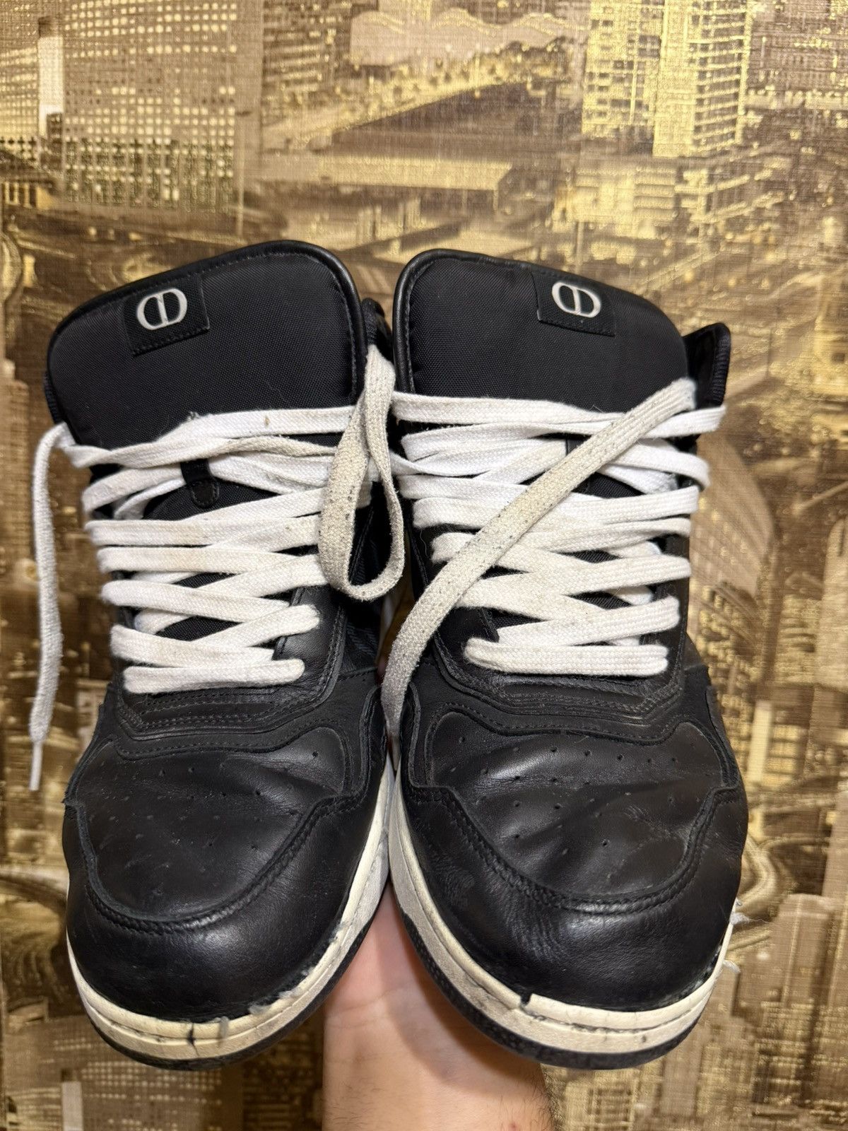 Dior Dior b27 learher high trainers Size US 10.5 / EU 43-44 - 1 Thumbnail