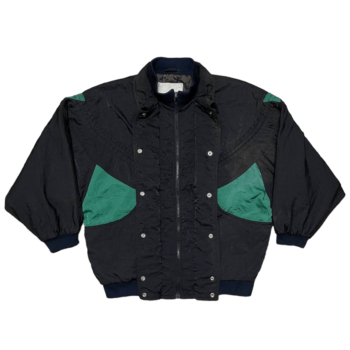 Industrie Vintage Industry Motorcyclist Balloon Sleeve Bomber Jacket Size US L / EU 52-54 / 3 - 7 Thumbnail
