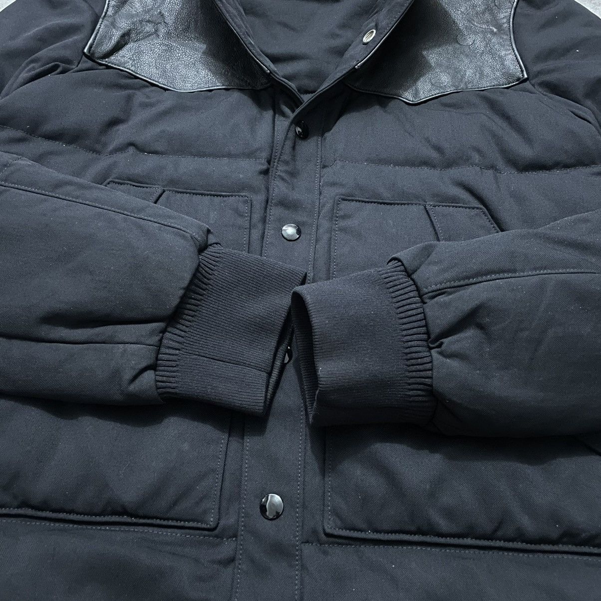 Saint Laurent Paris Saint Laurent Mix Leather Puffer Goose Down Jacket Size US S / EU 44-46 / 1 - 6 Thumbnail