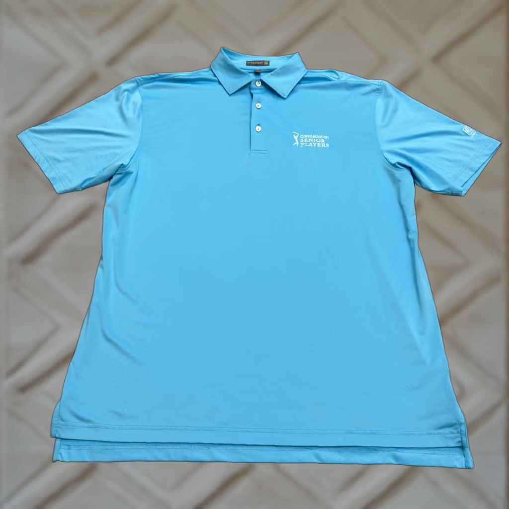 Peter Millar Peter Millar Summer Comfort Polo Shirt L Blue Constellation Short Sleeve Golf Men Regular Size US L / EU 52-54 / 3 - 1 Thumbnail