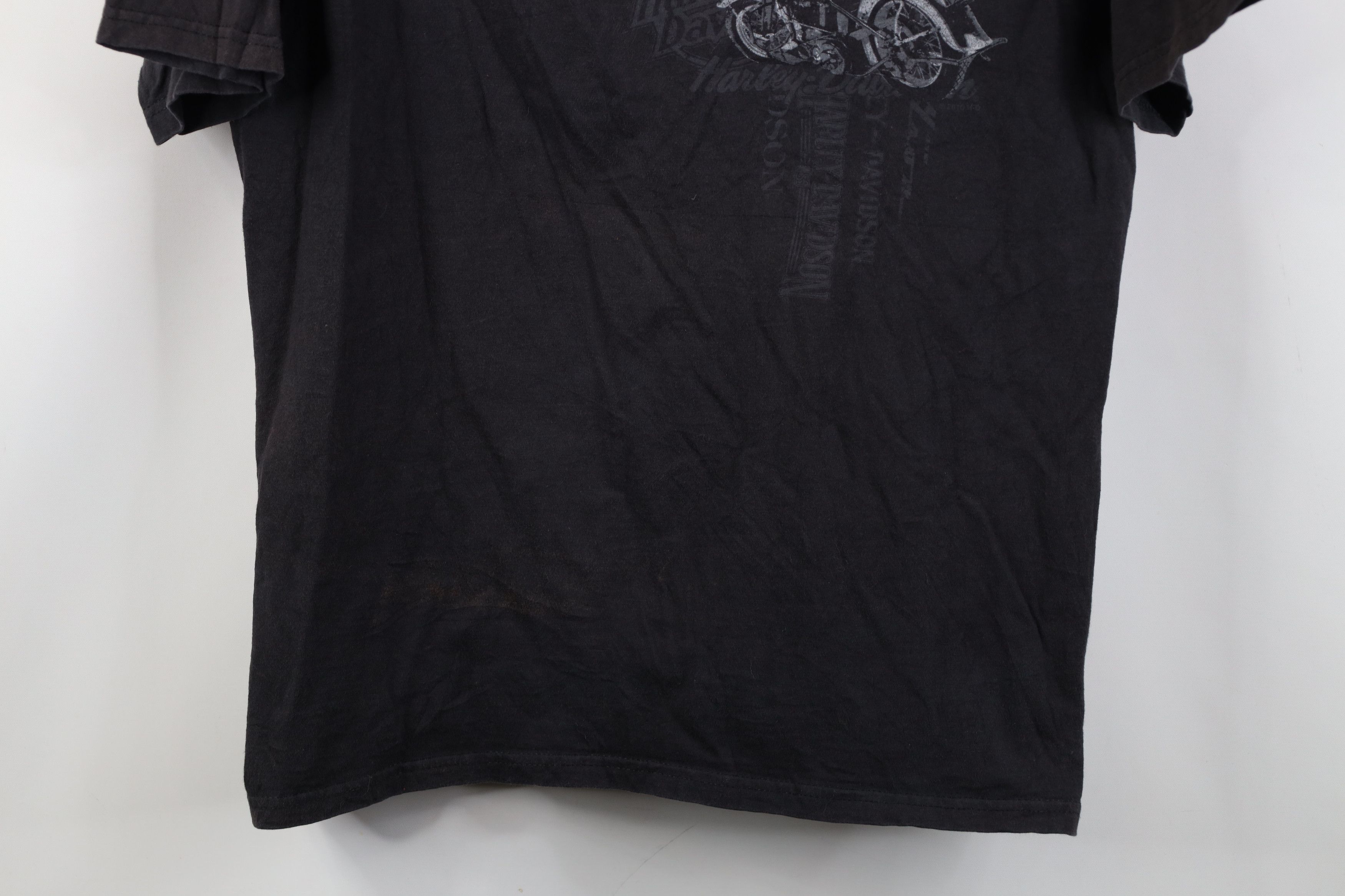 Harley Davidson Vintage Y2K Harley Davidson Eagle Wings Skull T-Shirt Black Size US L / EU 52-54 / 3 - 3 Thumbnail