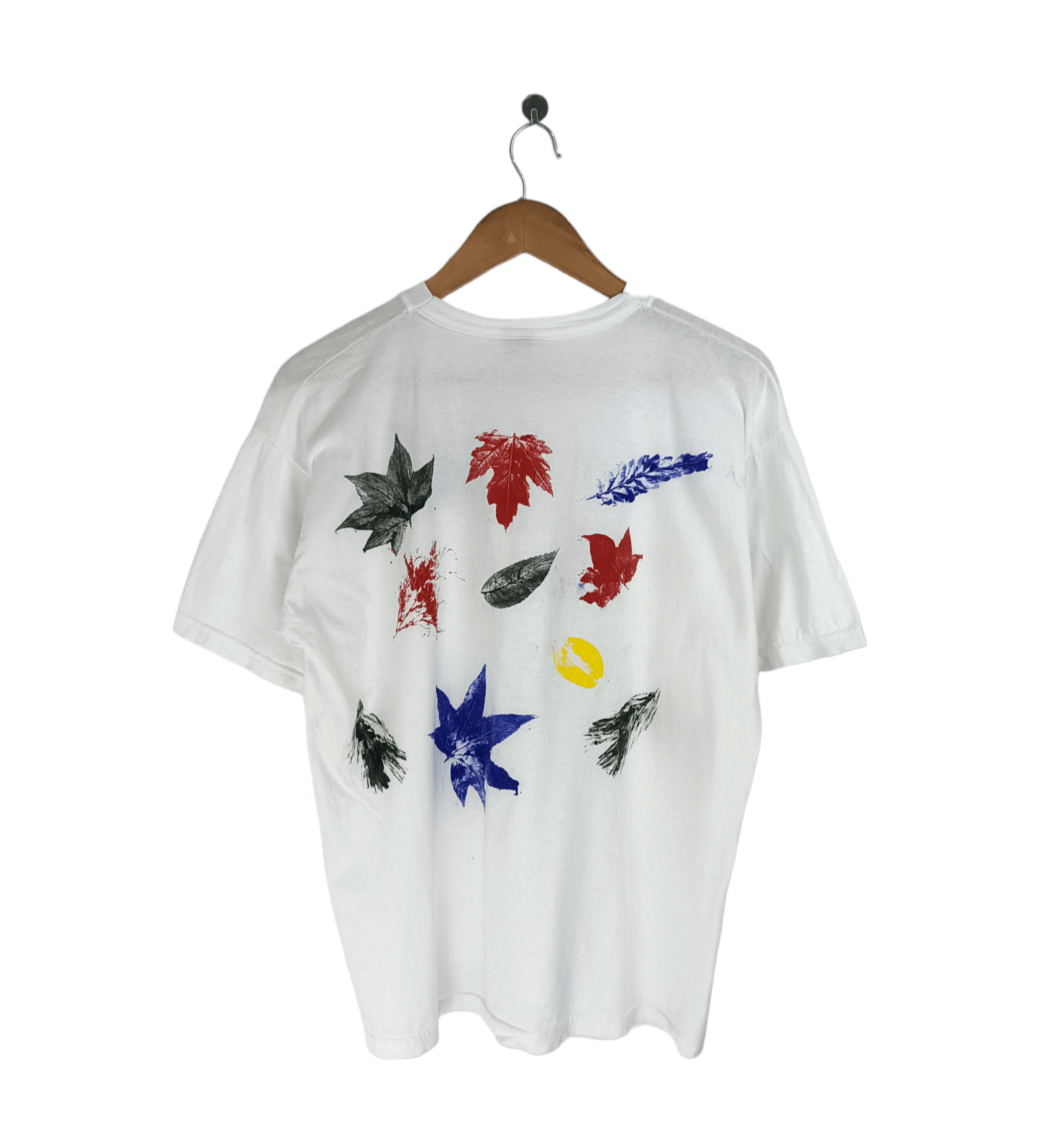 Vintage VINTAGE ART TEE DIY FROM LEAF WITH PAINT VERY RARE! Size US M / EU 48-50 / 2 - 1 Thumbnail
