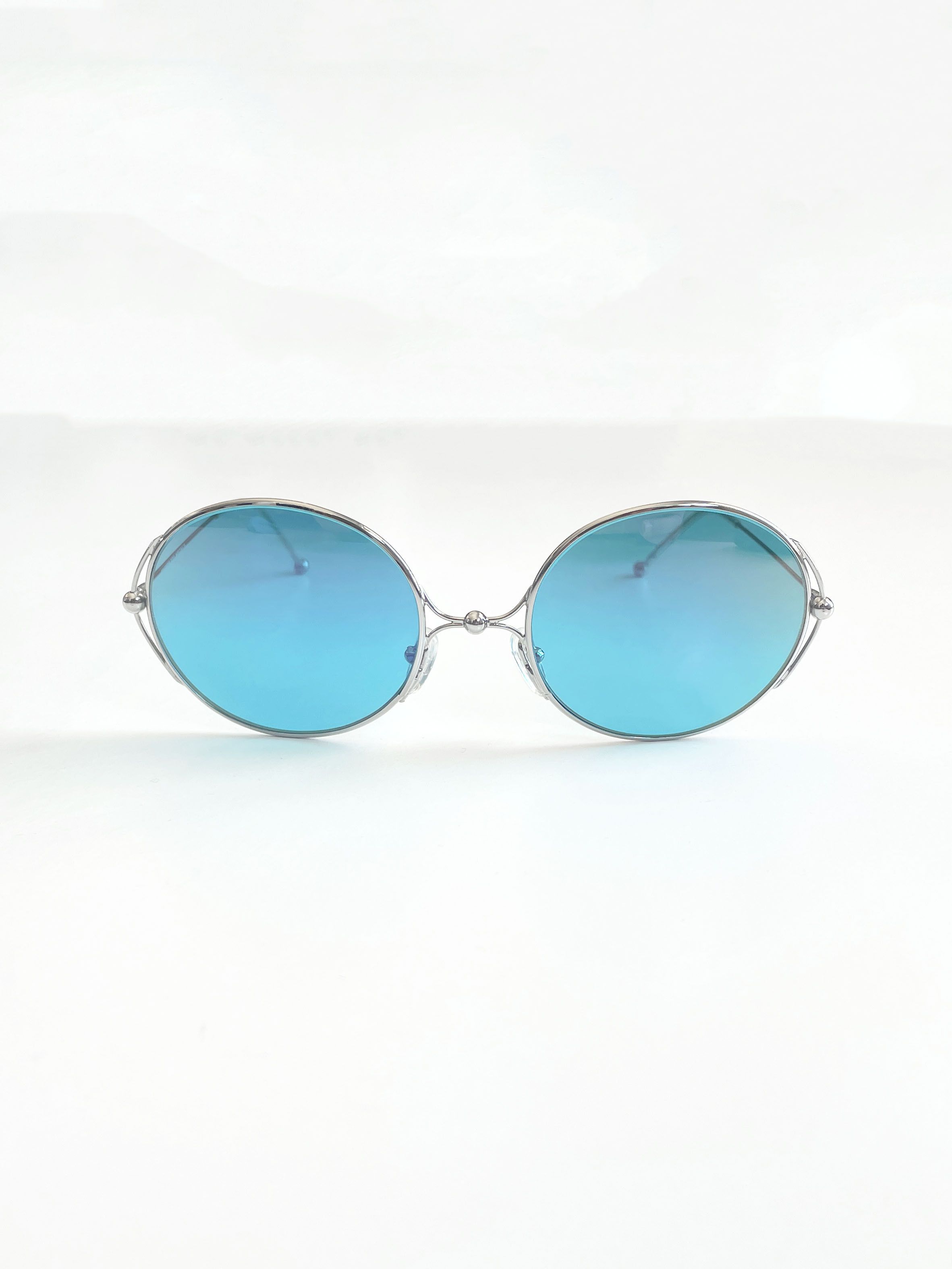 image of Andre Courreges x Courreges Courrèges Metal Sunglasses in Silver, Men's