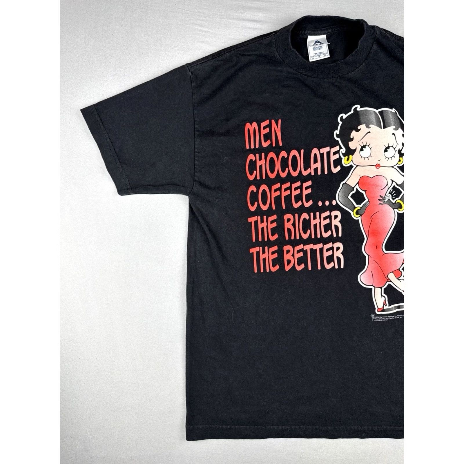 AAA VINTAGE Betty Boop Shirt Mens 2006 Black M Short Sleeve Cotton Graphic Tee Size US M / EU 48-50 / 2 - 5 Thumbnail