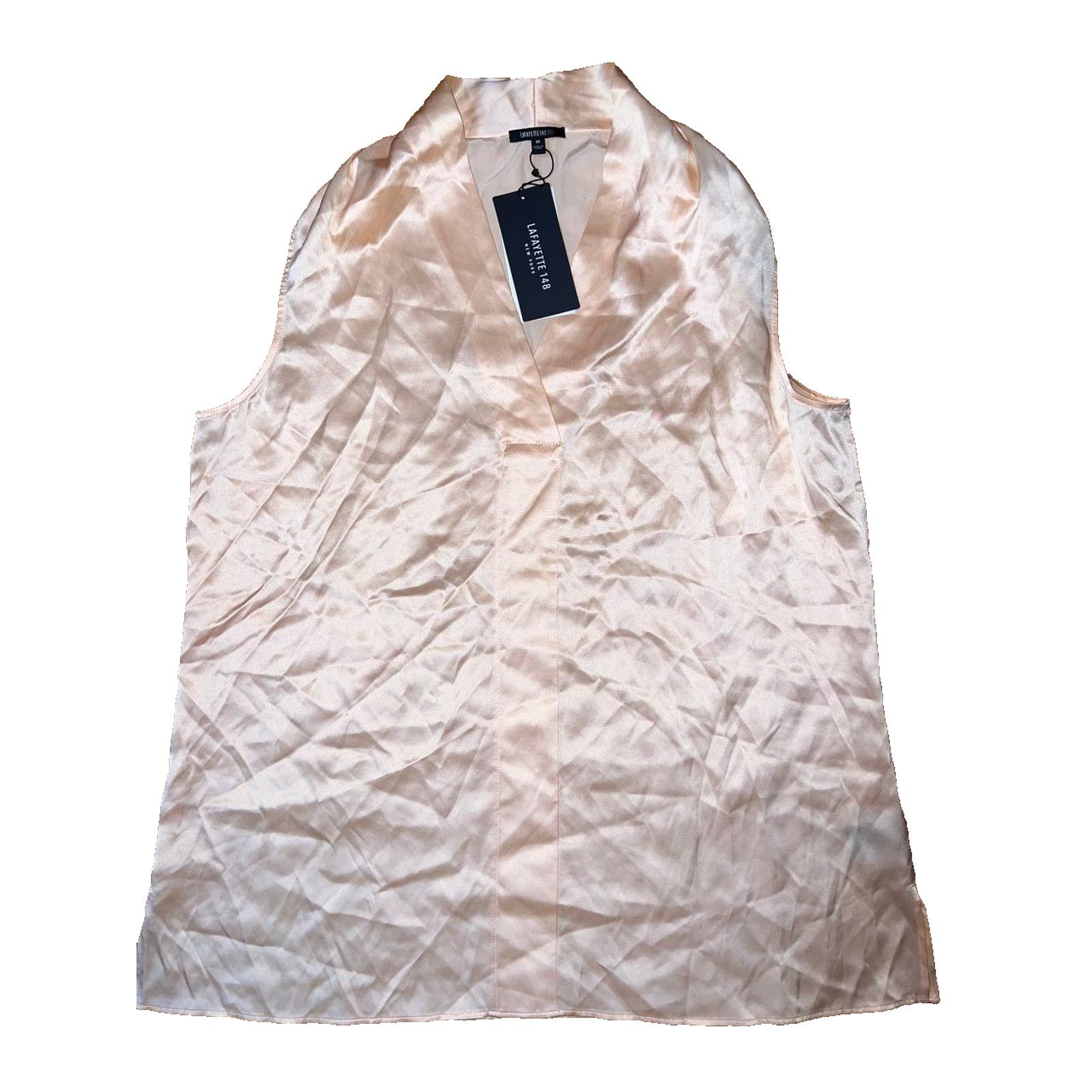 Lafayette 148 Lafayette 148 blouse peach silky Medium A002050 Size M / US 6-8 / IT 42-44 - 1 Thumbnail