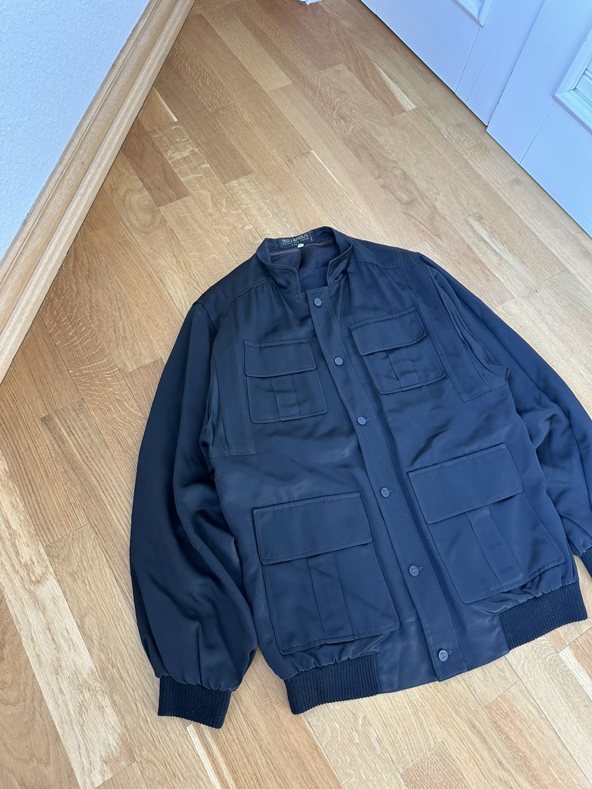 TED LAPIDUS Rare Ted Lapidus Button Light Jacket Multipocket Black Size US L / EU 52-54 / 3 - 3 Thumbnail