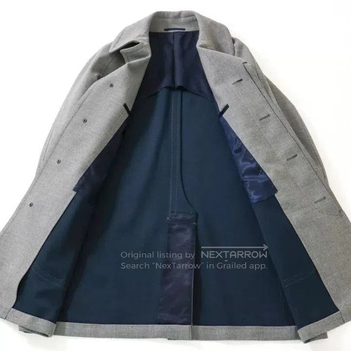 Ring Jacket elegant short gray driving jacket for autumn. Size US L / EU 52-54 / 3 - 6 Thumbnail