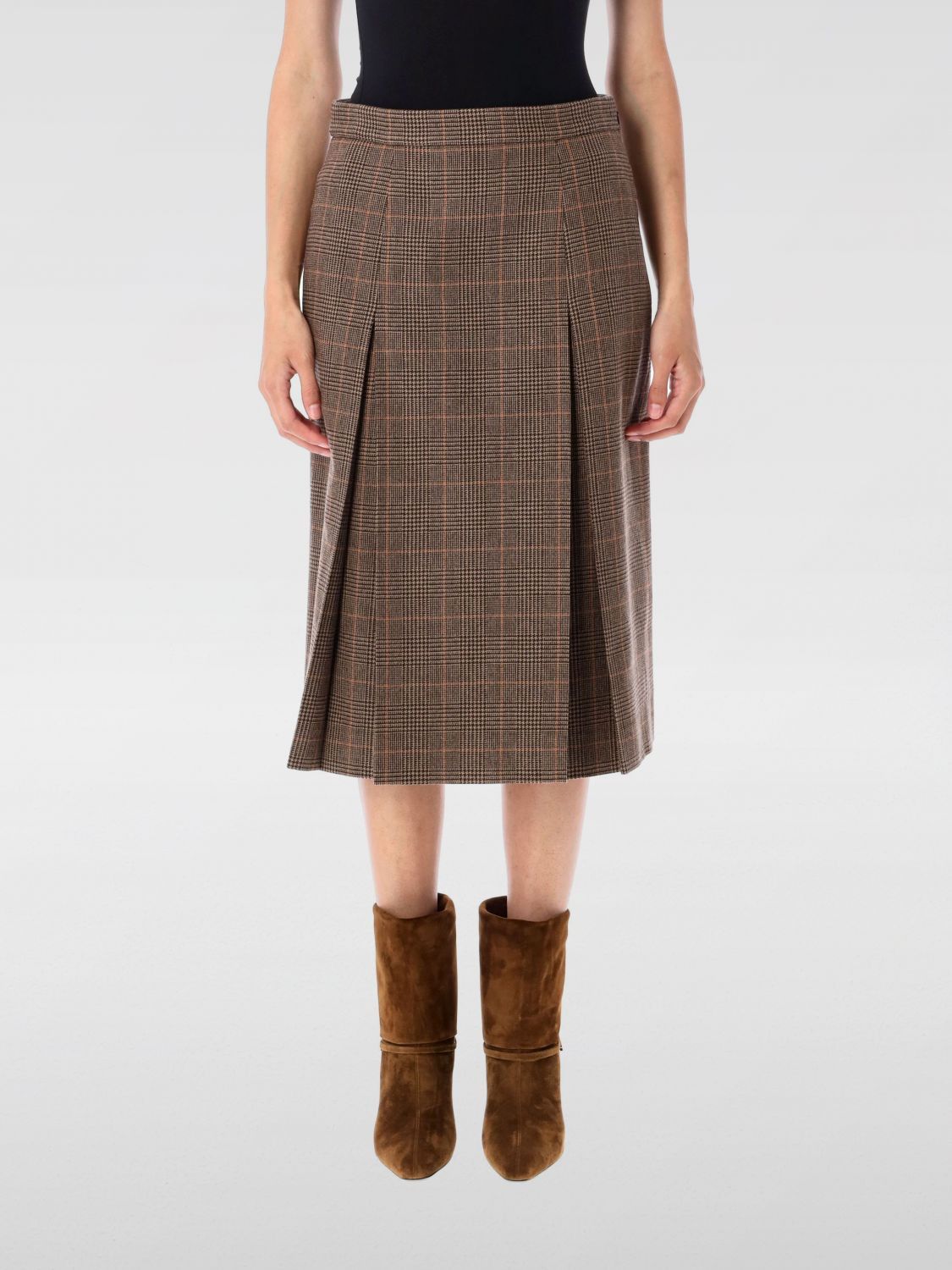 Saint Laurent Paris Saint Laurent Skirt Woman Beige Size 25" / US 0 / IT 36 - 1 Thumbnail