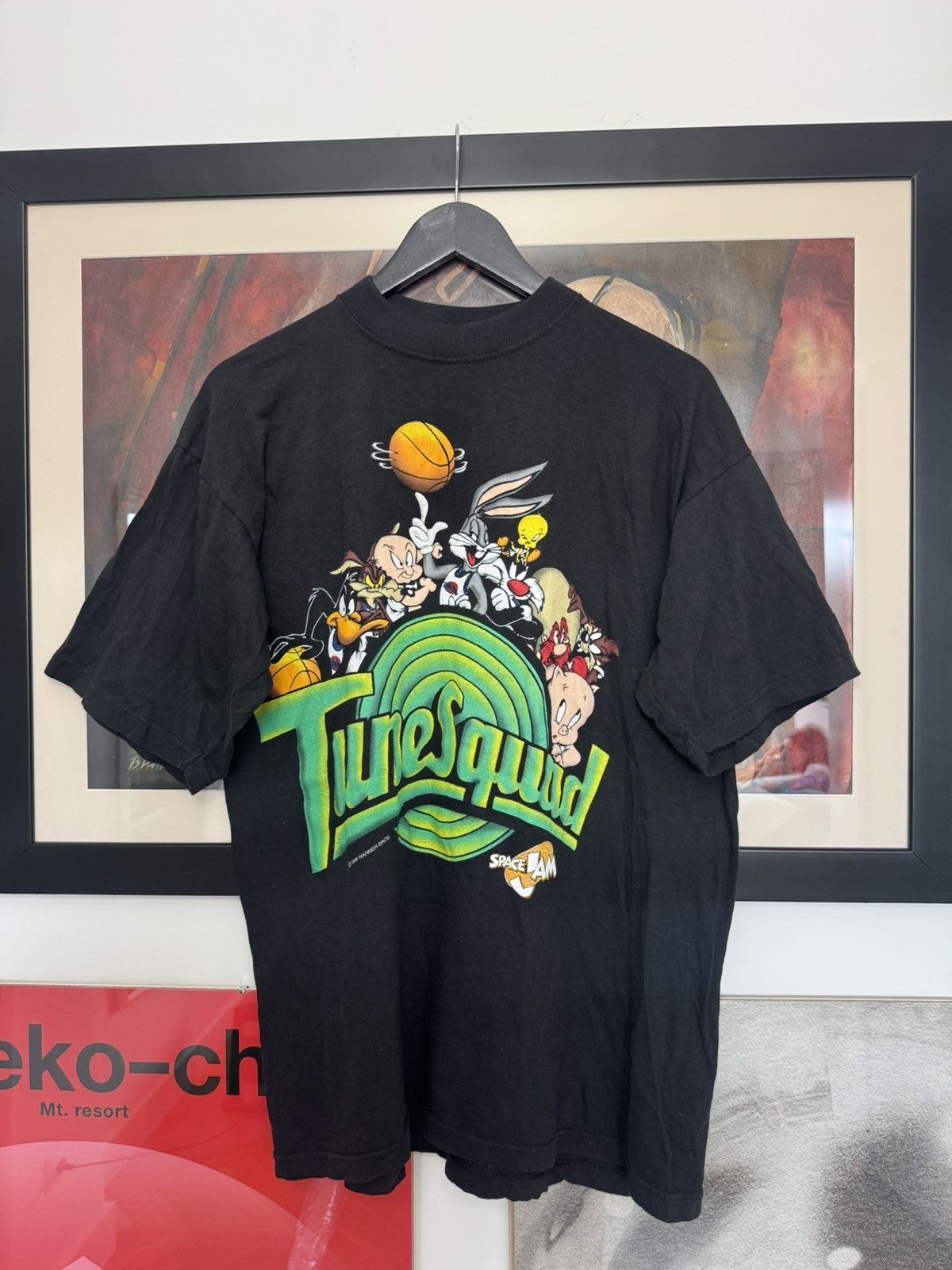 Vintage Vintage 1996 Space Jam Tee Looney Tunes Jordan Movie Cartoon Size US L / EU 52-54 / 3 - 1 Thumbnail