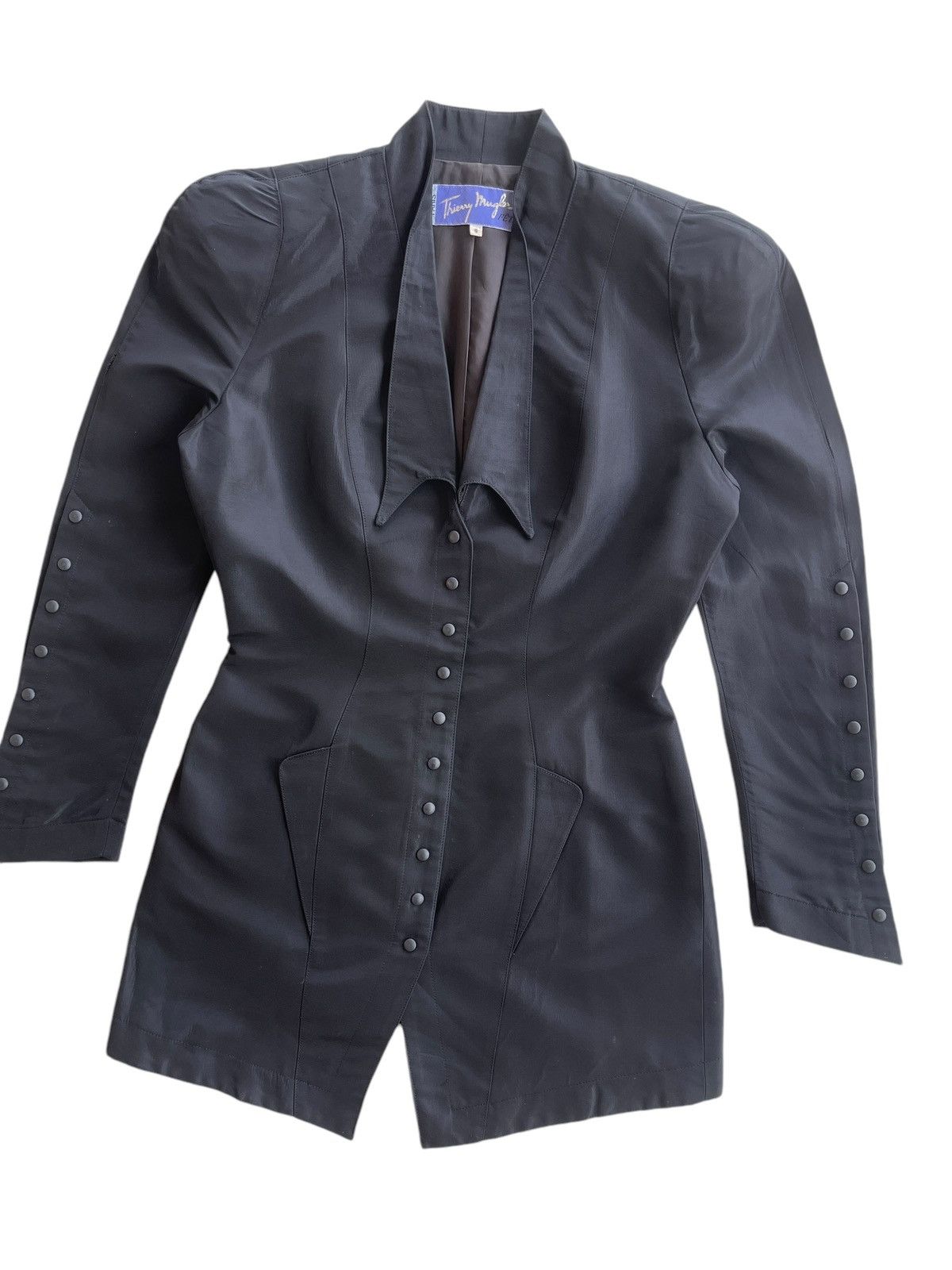 Thierry Mugler 1990s Iconic Structured Corseted Jacket Coat Size S / US 4 / IT 40 - 7 Thumbnail