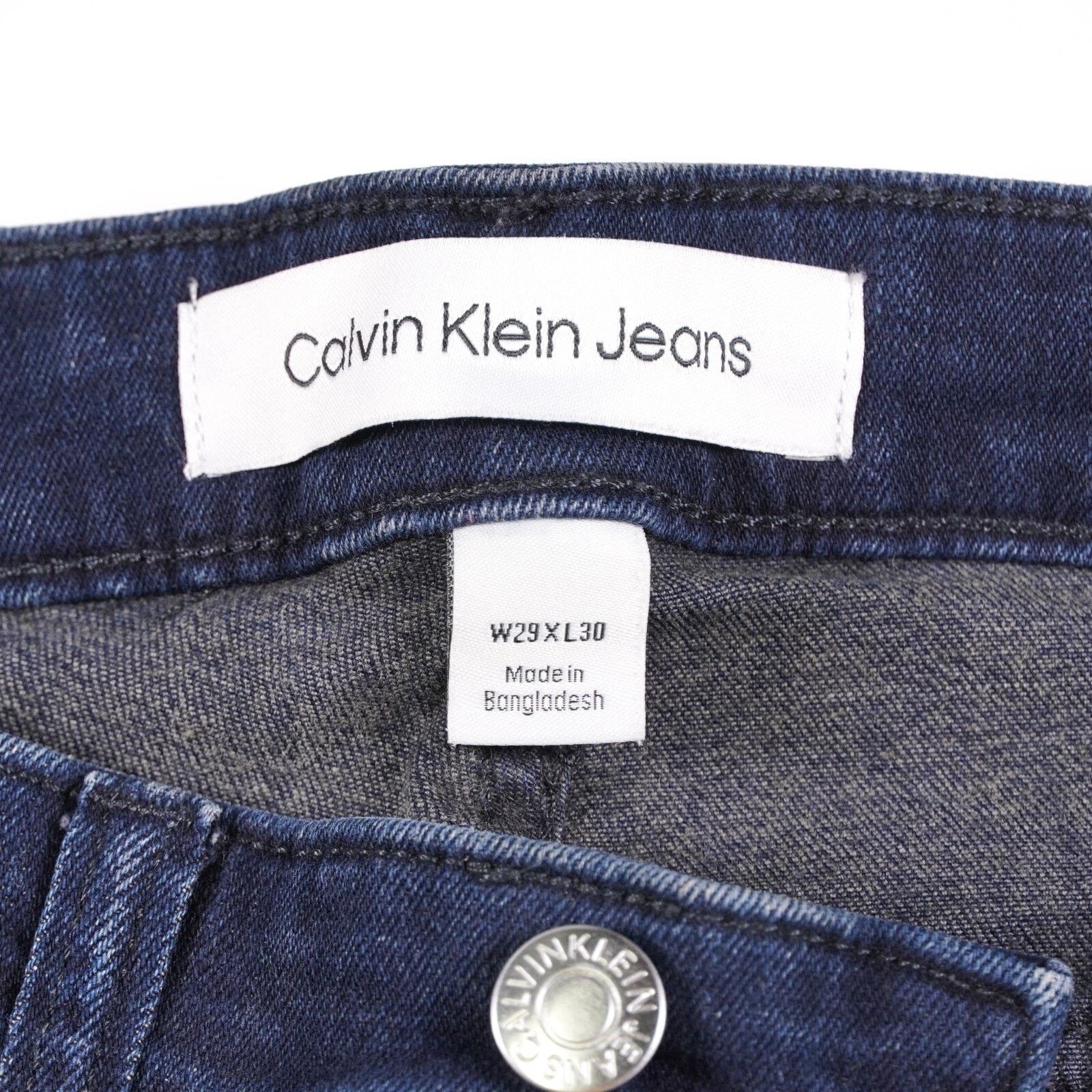 Calvin Klein Calvin Klein Denim Slim Skinny Jeans Straight Leg Pant 29x30 Size US 29 - 7 Thumbnail