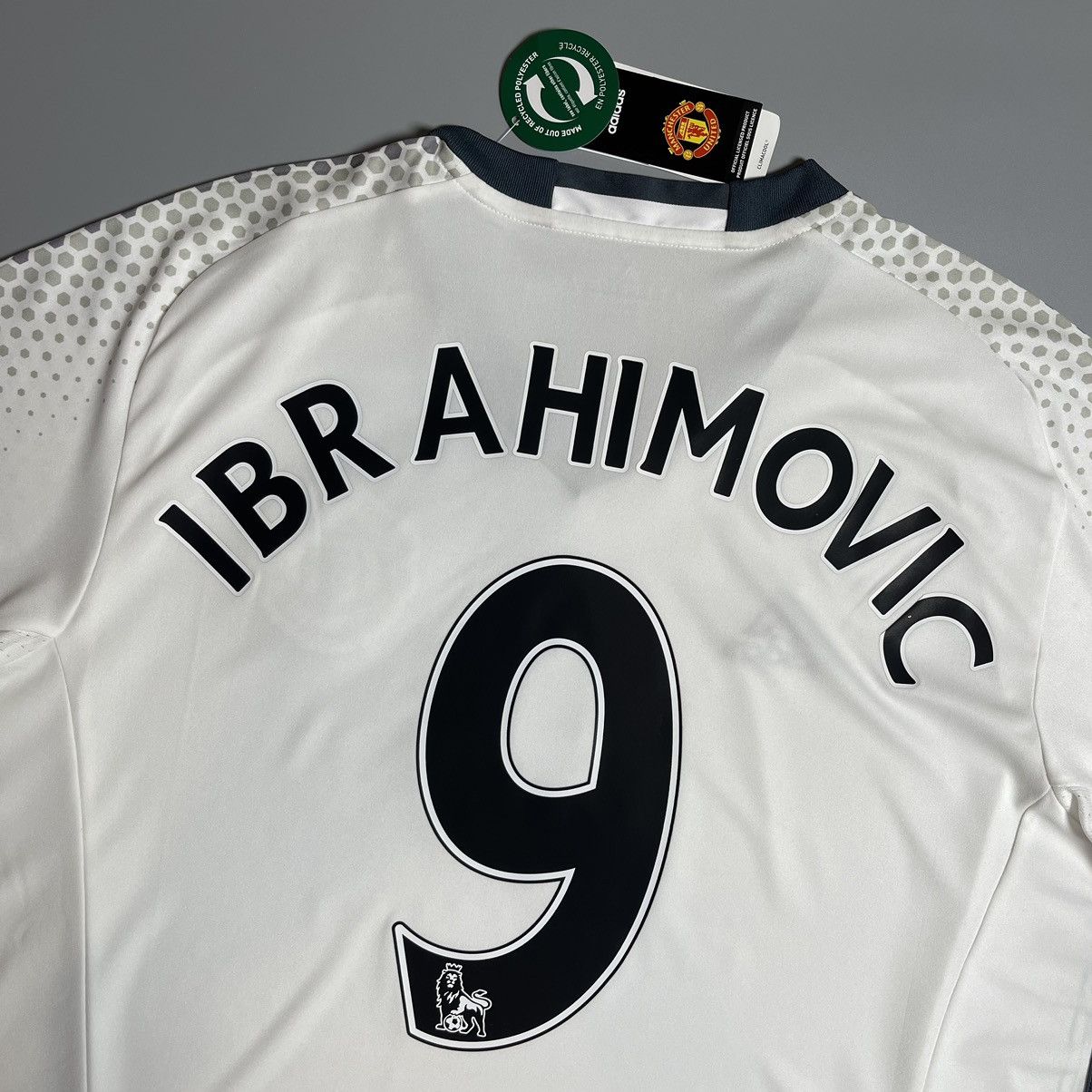 Adidas MANCHESTER UNITED ADIDAS 2016/17 THIRD JERSEY #9 IBRAHIMOVIC Size US XL / EU 56 / 4 - 12 Thumbnail
