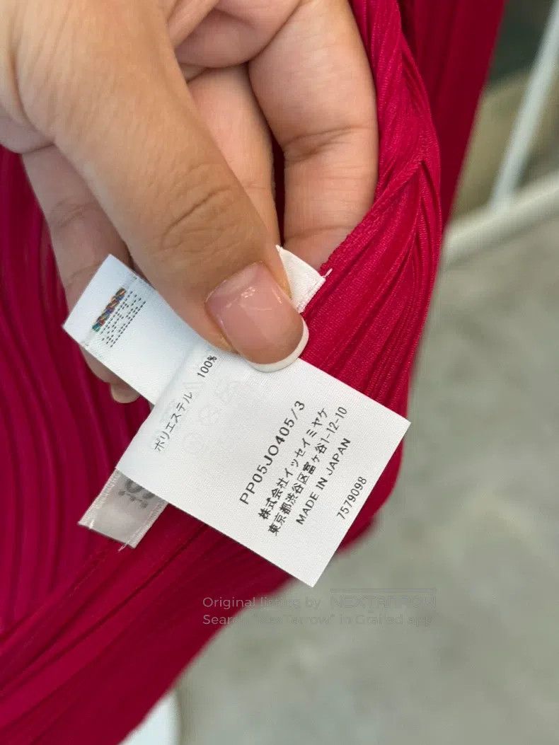 Issey Miyake Issey Miyake Full Rouge Red Iridescent Cardigan Coat Size L / US 10 / IT 46 - 5 Thumbnail