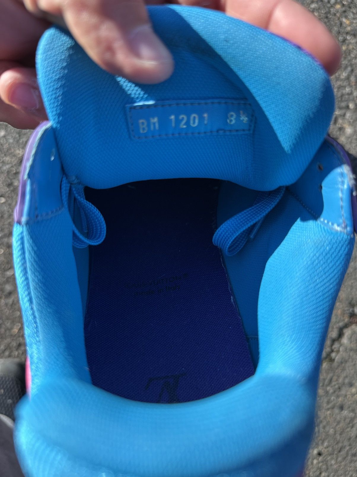 Louis Vuitton Louis Vuitton Trainer Purple Teal Metallic Size US 9.5 / EU 42-43 - 15 Thumbnail