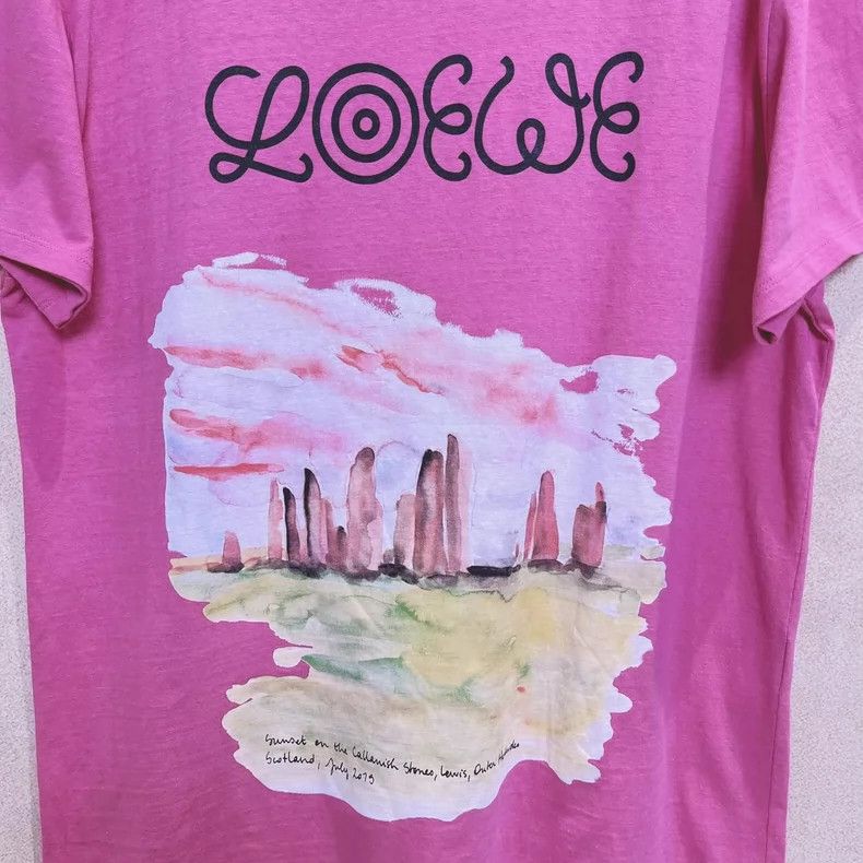 Loewe LOEWE Watercolor short-sleeved T-shirt Size L / US 10 / IT 46 - 4 Thumbnail