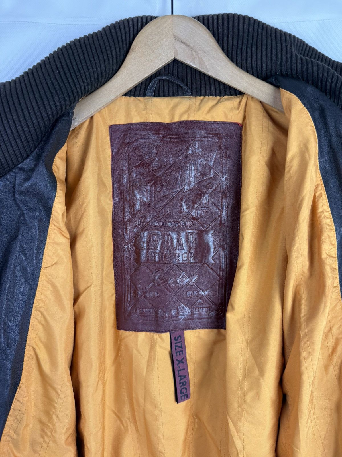 Superdry Superdry Japan Men’s Leather Bomber Jacket Size XL Size US XL / EU 56 / 4 - 22 Thumbnail