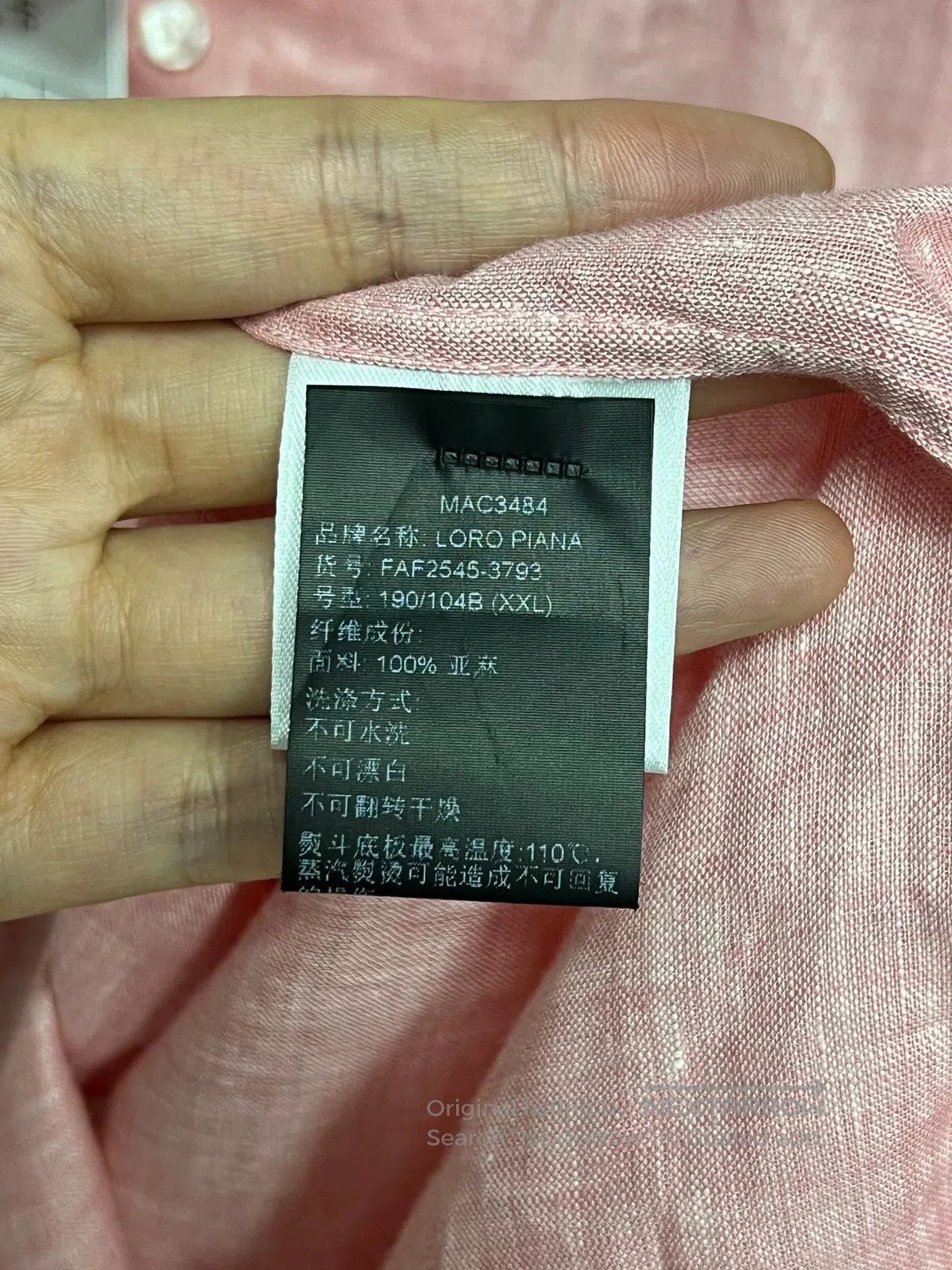 Loro Piana Loro Piana Pink Linen Shirt XXL. Size XXL / US 16-18 / IT 52-54 - 3 Thumbnail