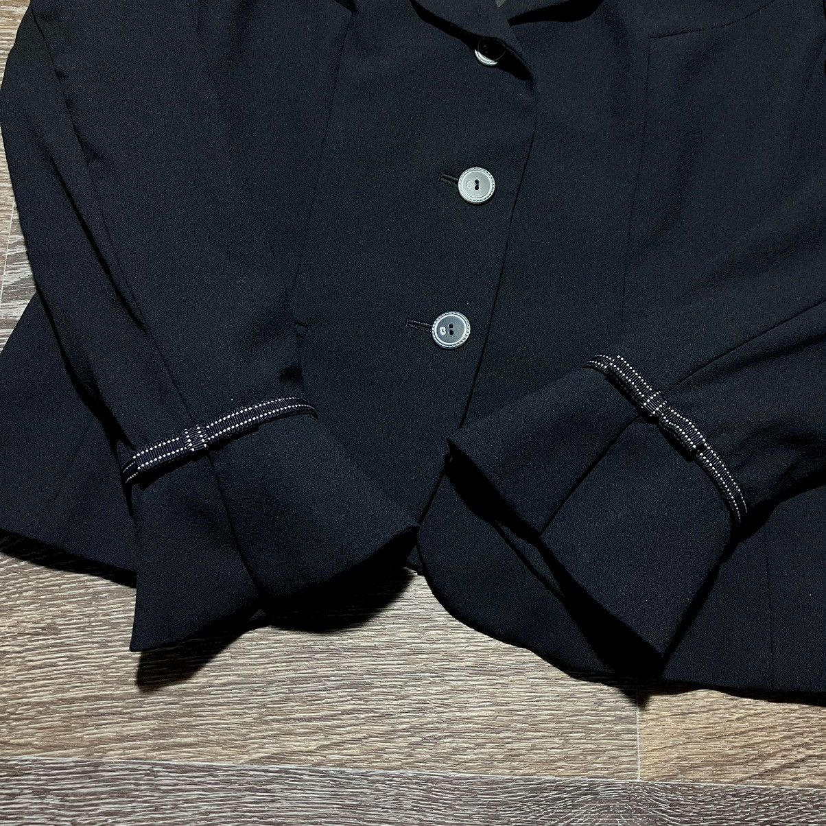 Escada Vintage ESCADA Women’s Wool Navy Blue Blazer Jacket Size M / US 6-8 / IT 42-44 - 2 Thumbnail