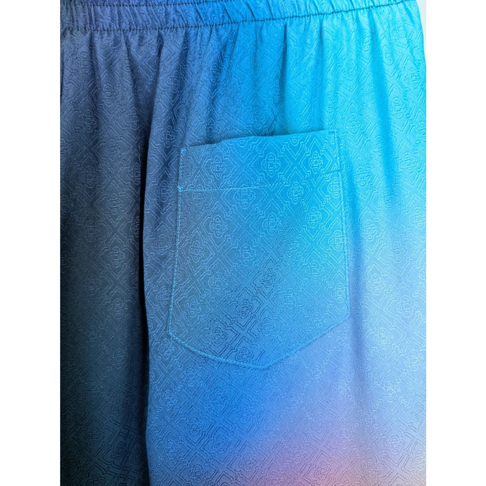 Casablanca o1rshd1 DUP / Drawstring Silk Shorts in Gradient Size US 38 / EU 54 - 14 Thumbnail