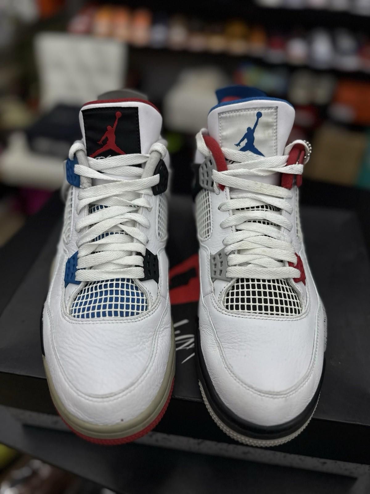 Jordan Brand Size 11 Jordan 4 Retro SE Mid What The 4 White Leather Grey Size US 11 / EU 44 - 5 Thumbnail