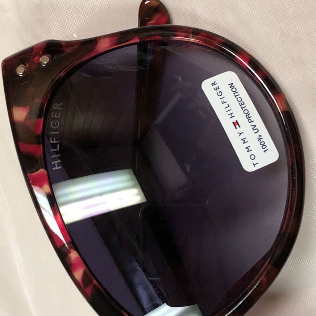 Tommy Hilfiger Tommy Hilfiger Red & Black Cat-Eye Sunglasses Size ONE SIZE - 3 Thumbnail