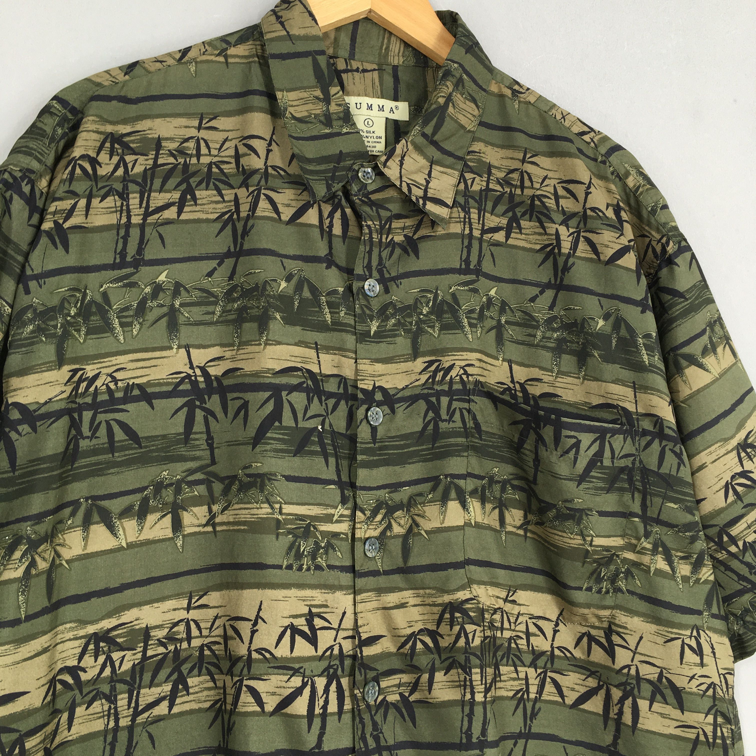 Other Vintage Summer Hawaiian Bamboo Printed Rayon Shirt Large Size US L / EU 52-54 / 3 - 3 Thumbnail