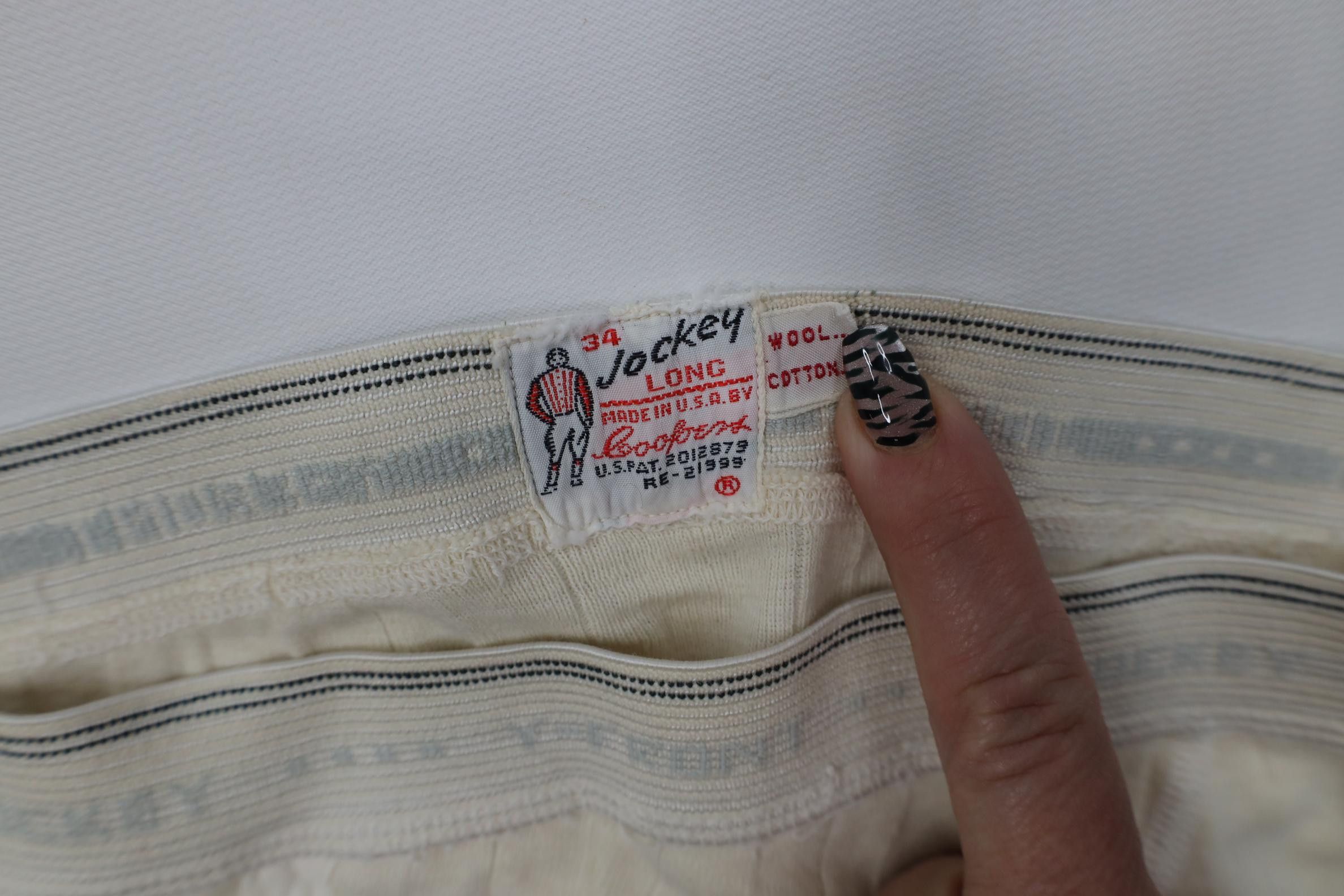 Jockey Vintage 40s Jockey Long Coopers Front Thermal Knit Pants USA Size US 34 / EU 50 - 5 Thumbnail