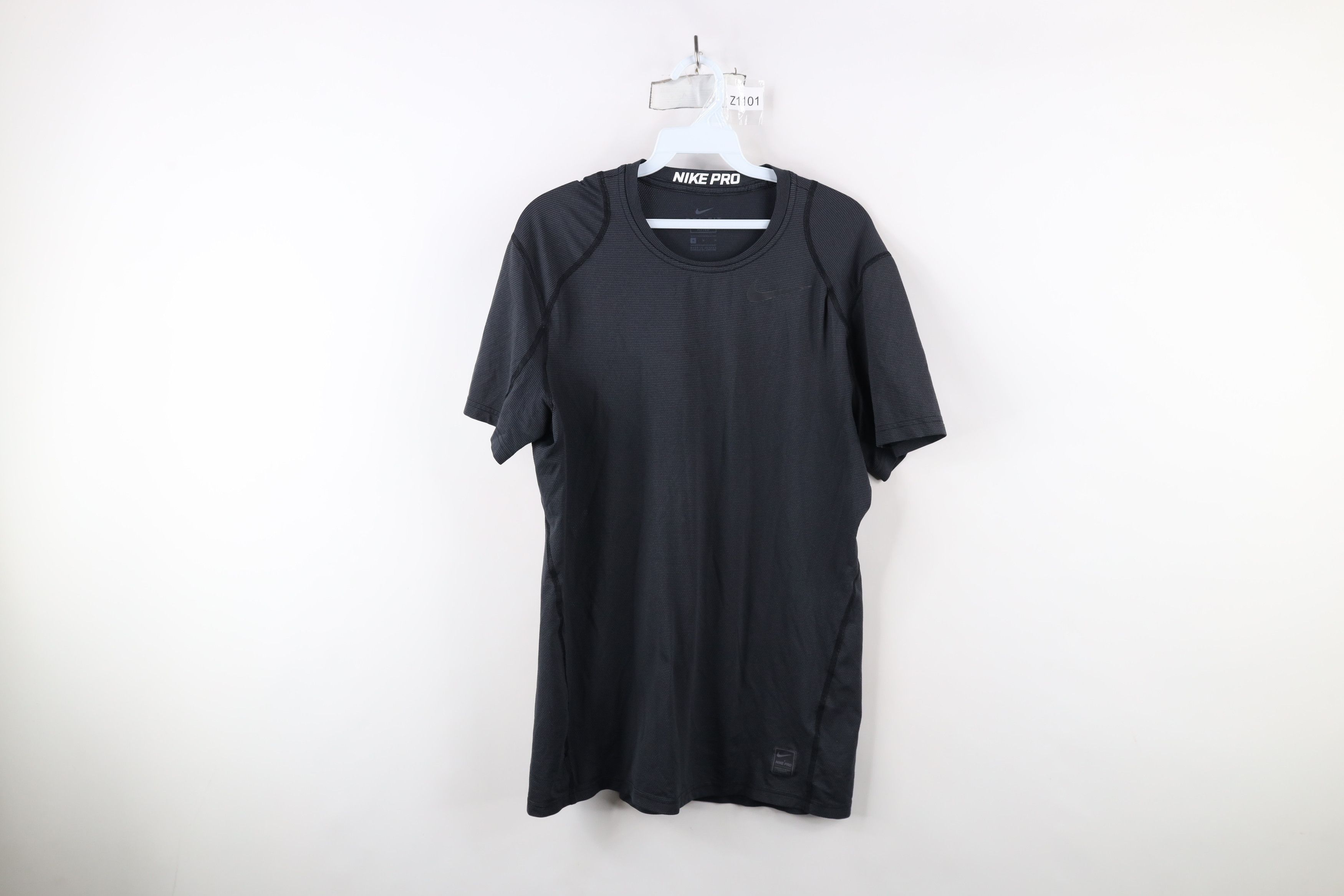 Nike Nike Pro Striped Knit Running Jogging Gym Training T-Shirt Size US M / EU 48-50 / 2 - 1 Thumbnail