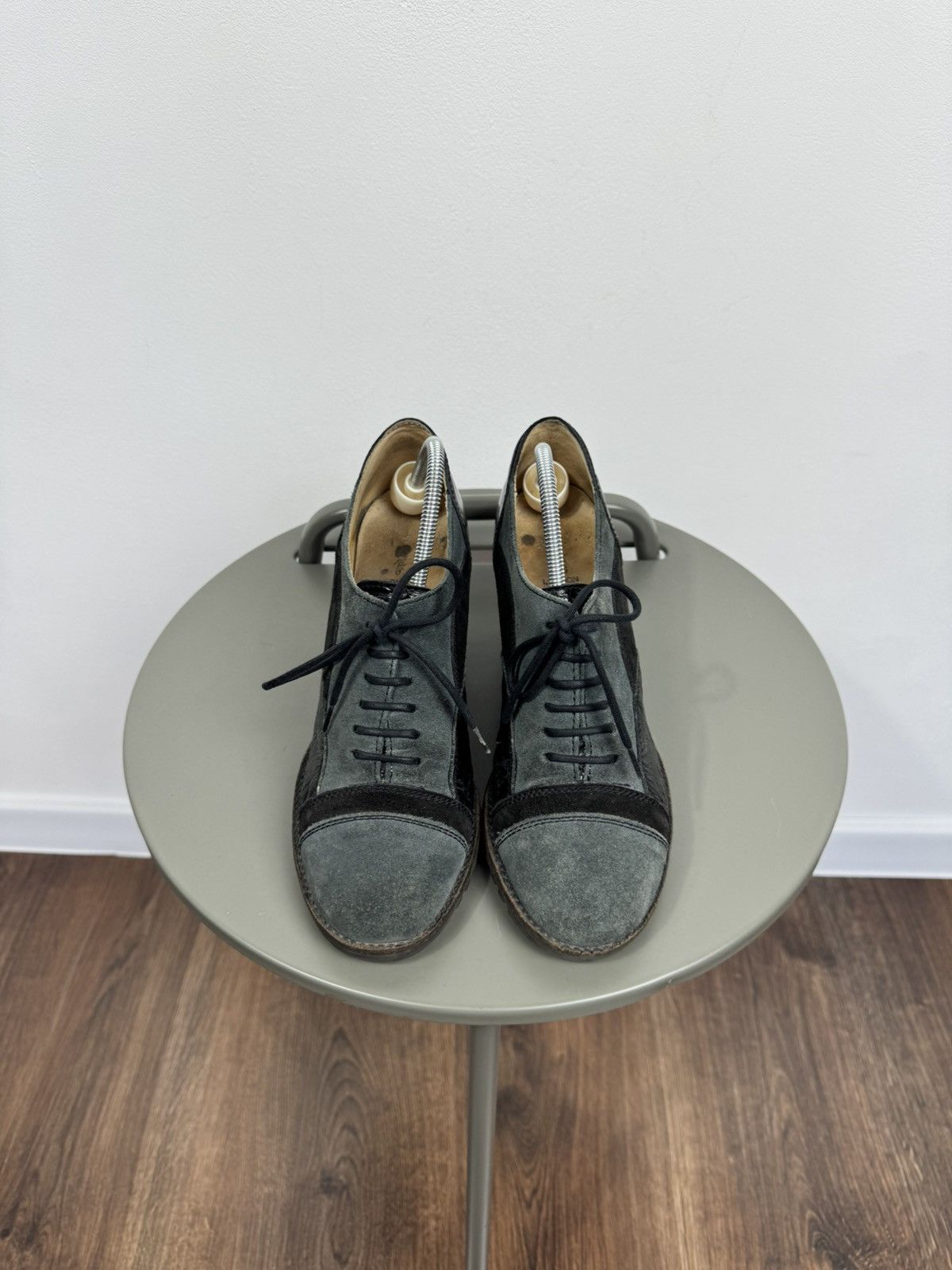 Fly London Fly London Suede Leather Block Heel Oxford Shoes Women EU 38 Size US 7 / IT 37 - 4 Thumbnail