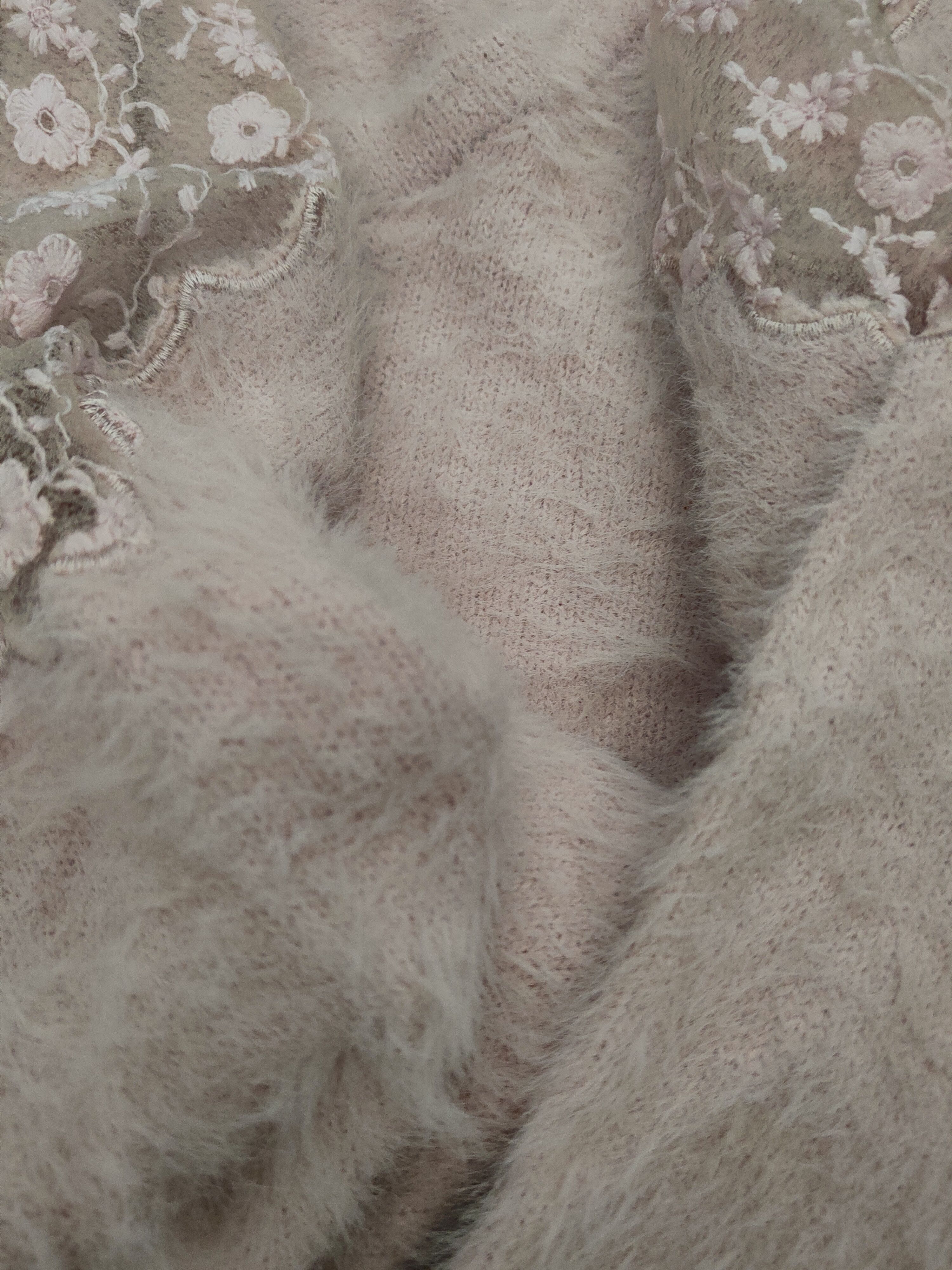 Japanese Brand DL Ingni Light Purple Fur Mohair Knitwear #46-552 Size M / US 6-8 / IT 42-44 - 11 Thumbnail