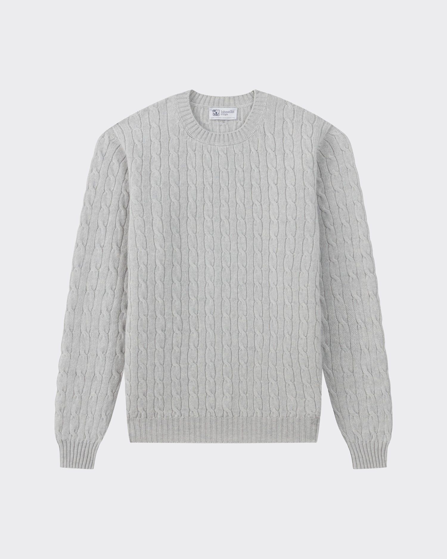 Johnstons Of Elgin Cashmere Cable Knit Sweater Size US L / EU 52-54 / 3 - 1 Thumbnail