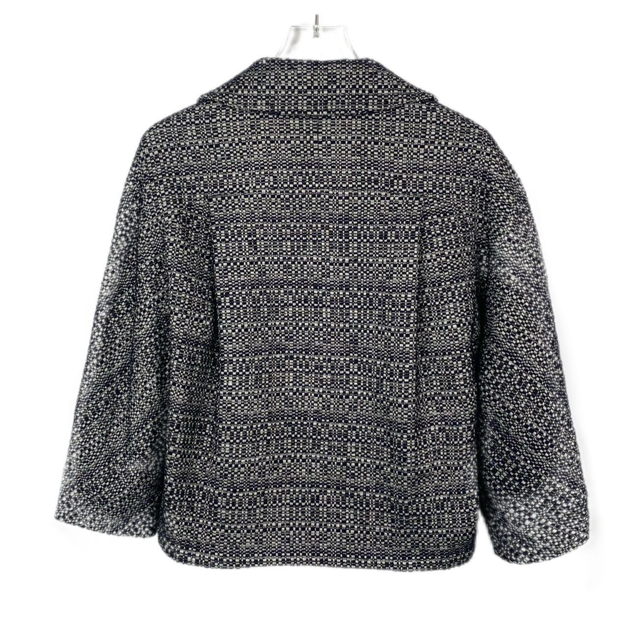 Max Mara MaxMara Gray Wool-Blend Coat with Notched Collar and Single- Size S / US 4 / IT 40 - 6 Thumbnail