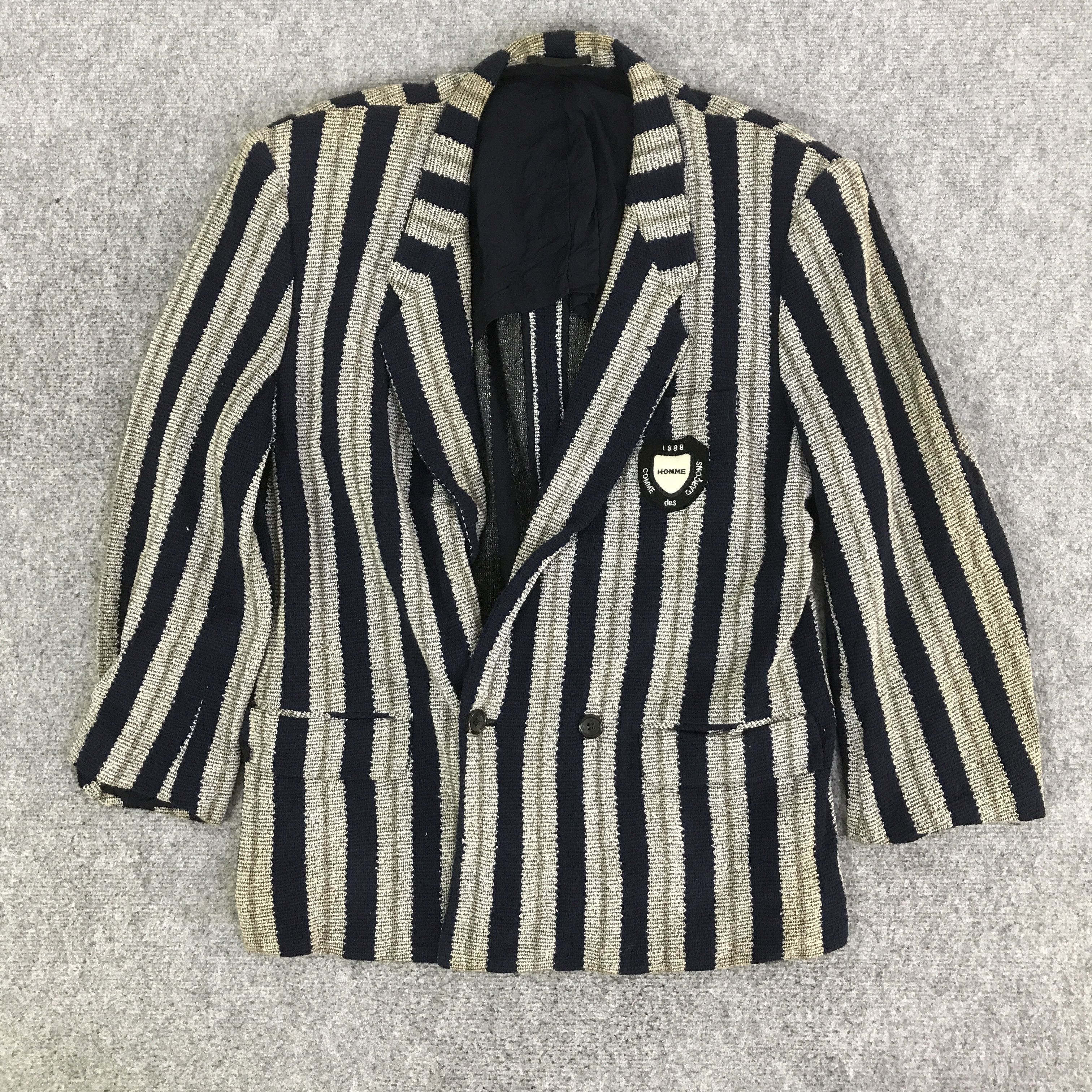Comme des Garcons 1988 COMME DES GARCONS HOMME BLAZER JACKET K112B6 Size US L / EU 52-54 / 3 - 1 Thumbnail