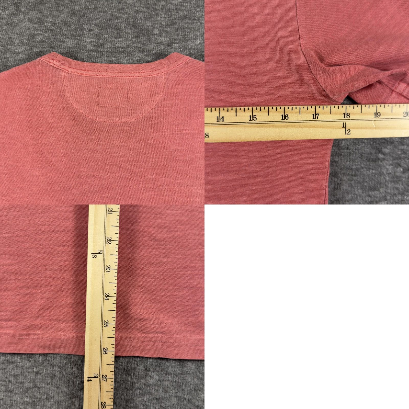 Faherty Faherty Shirt Mens XS Pink Cotton Pocket Crewneck Tee T-Shirt Soft Casual Size US XS / EU 42 / 0 - 8 Thumbnail