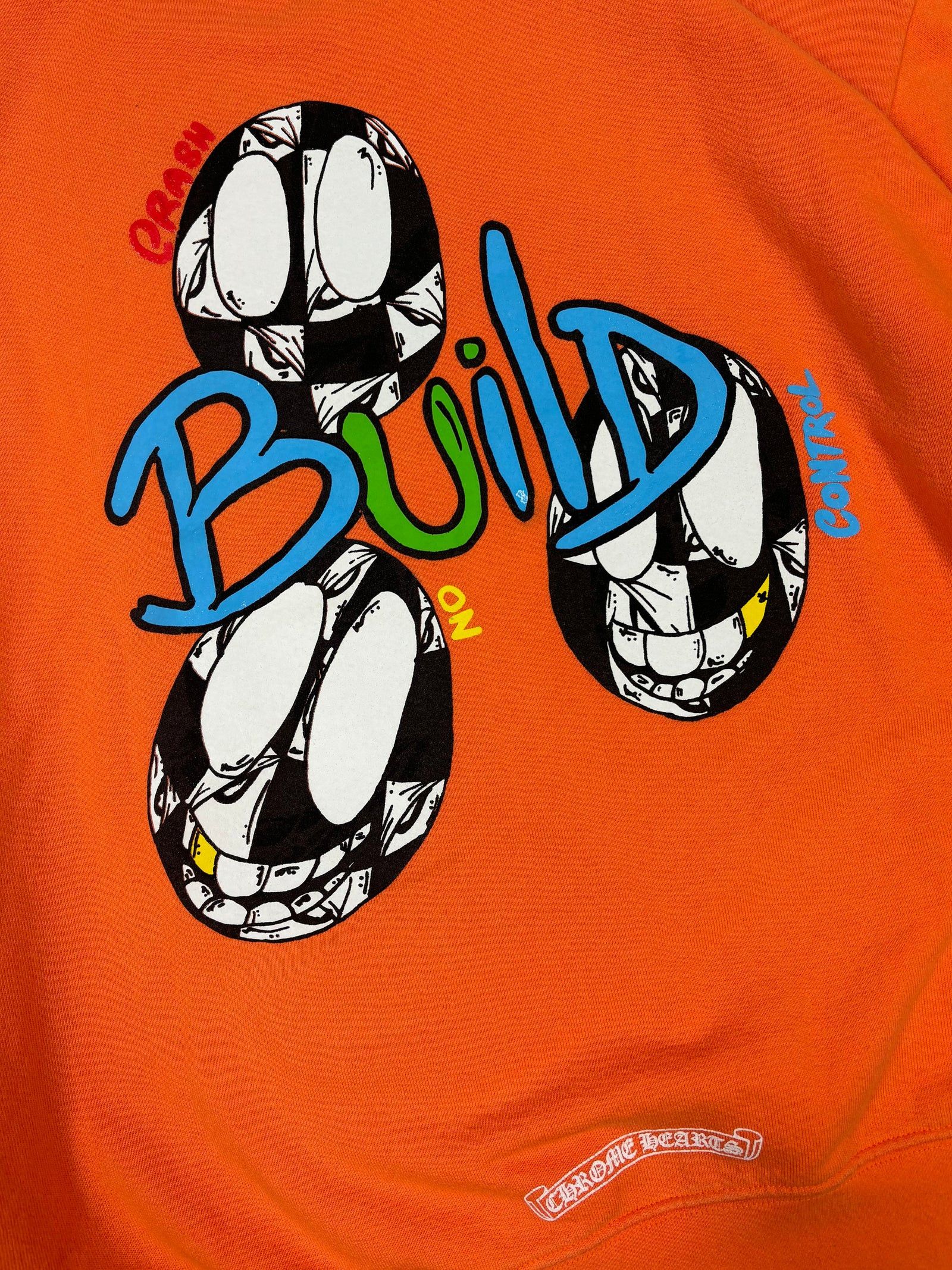Chrome Hearts Matty Boy Orange Link & Build Crewneck