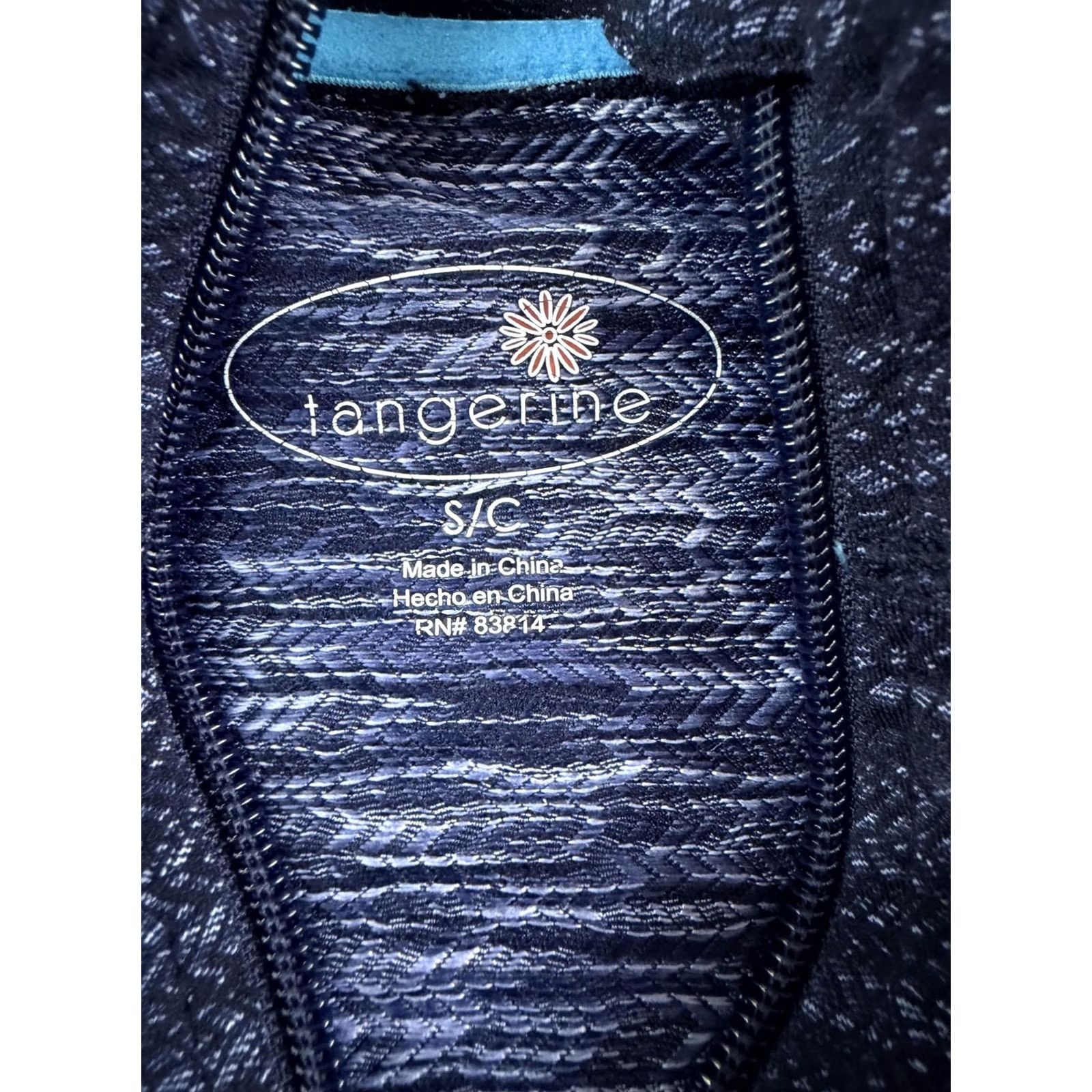 Vintage Tangerine Jacket Womens Small Blue Track Full Zip Thumbholes Athletic Slim Jacket Size S / US 4 / IT 40 - 2 Thumbnail