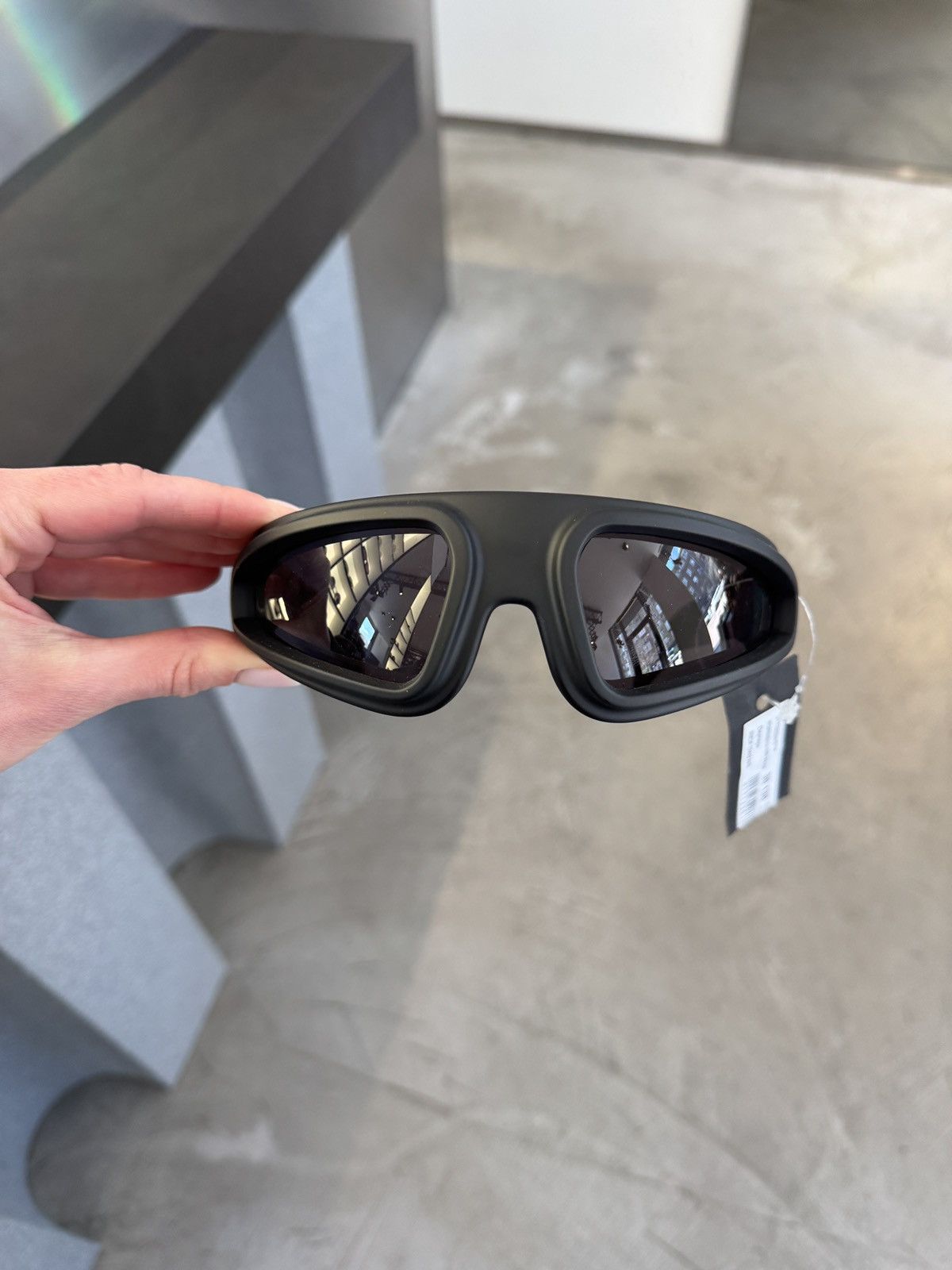 Last Rick Owens Black Ryder Sunglasses
