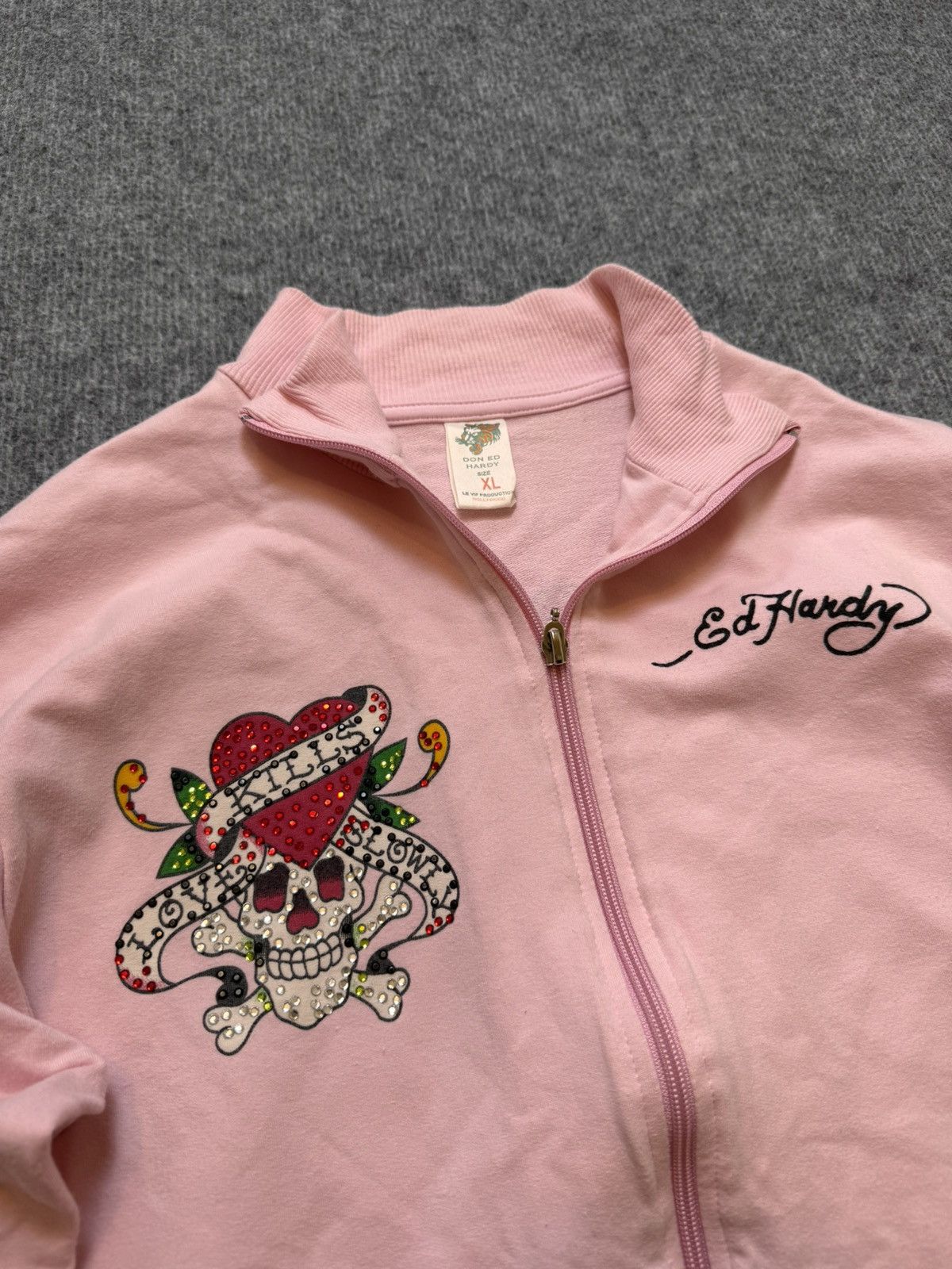 Designer Vintage zip sweatshirt Ed Hardy y2k Size XL / US 12-14 / IT 48-50 - 4 Thumbnail