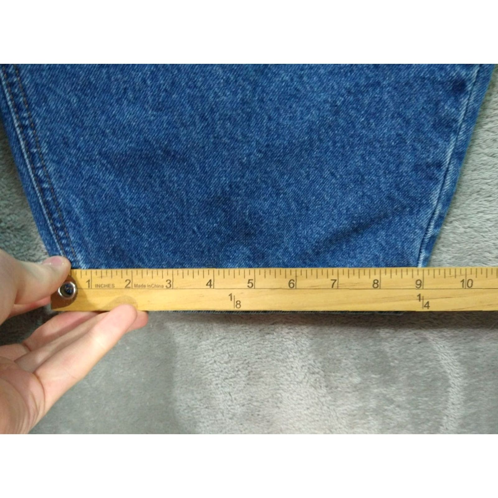 Carhartt Carhartt Jeans Mens 52x30 Blue Denim Relaxed Fit Straight Leg Dark Wash B17 DST Size US 36 / EU 52 - 6 Thumbnail