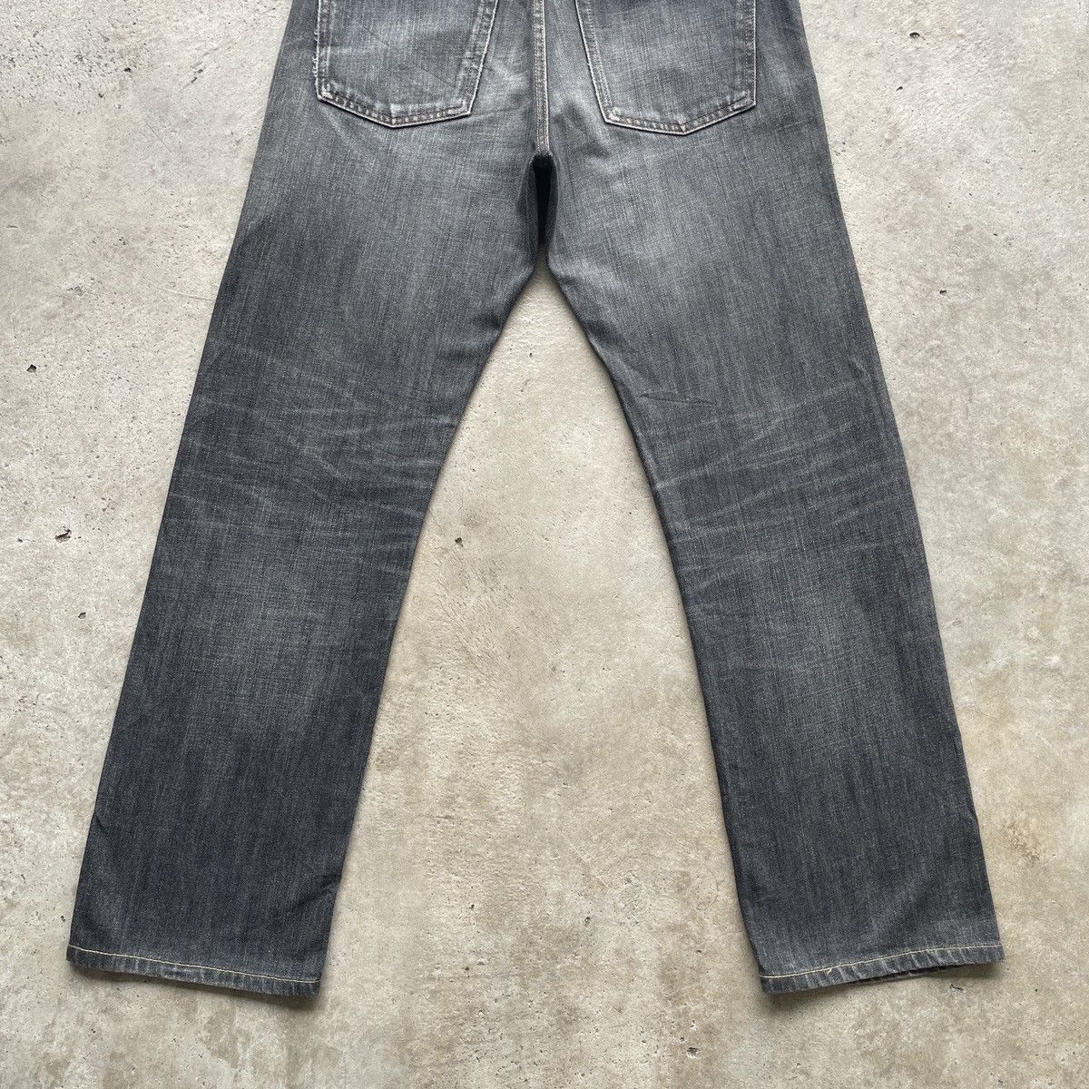 Japanese Brand × Jean W32💥 Vintage Japanese Brand Black Faded Jeans Denim Pants Size US 32 / EU 48 - 10 Thumbnail