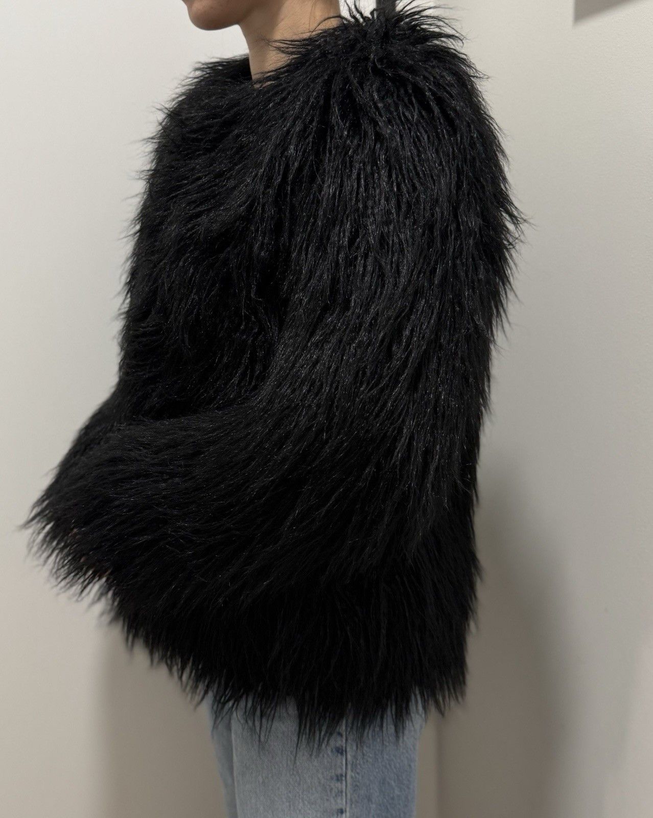 Samsoe Samsoe DDP Samsoe Samsoe Sophia Womens Faux Fur Jacket Black Size M Size M / US 6-8 / IT 42-44 - 9 Thumbnail