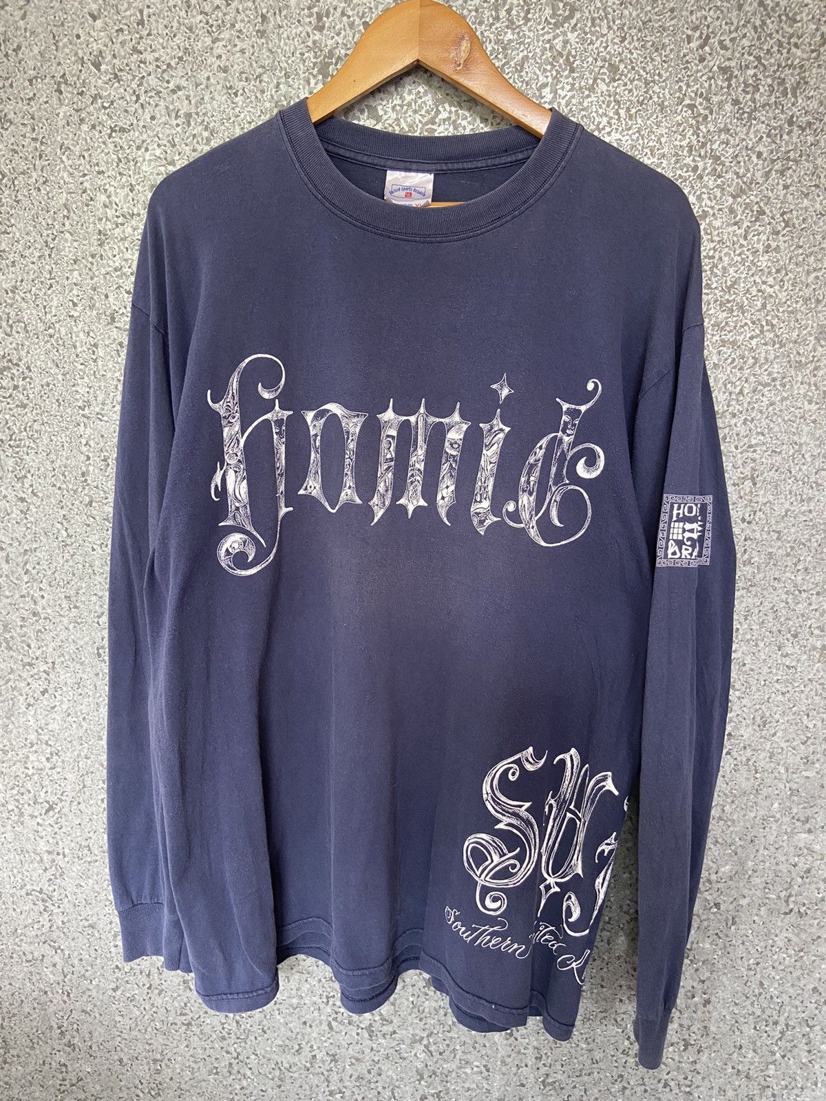 Vintage 🔥 Vintage 90s Vintage Homie Brand t shirt long Sleeve Size US XL / EU 56 / 4 - 1 Thumbnail