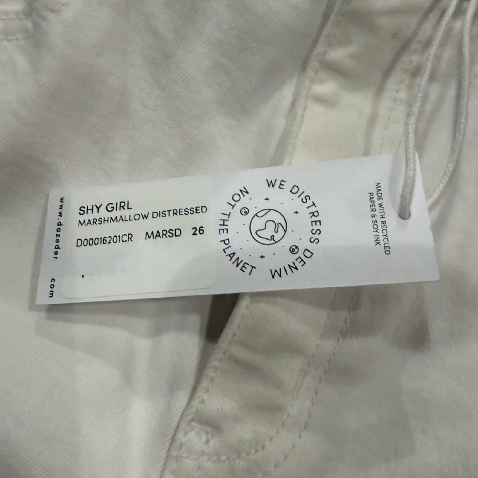 Dale Of Norway DAZE Denim Shy Girl Marshmallow White Distressed Jeans 26 Size 26" / US 2 / IT 38 - 6 Thumbnail